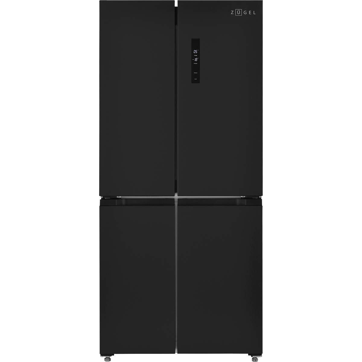 Изображение товара Отдельностоящий холодильник Zugel ZRCD430B 482 л черный сливной дизайн
