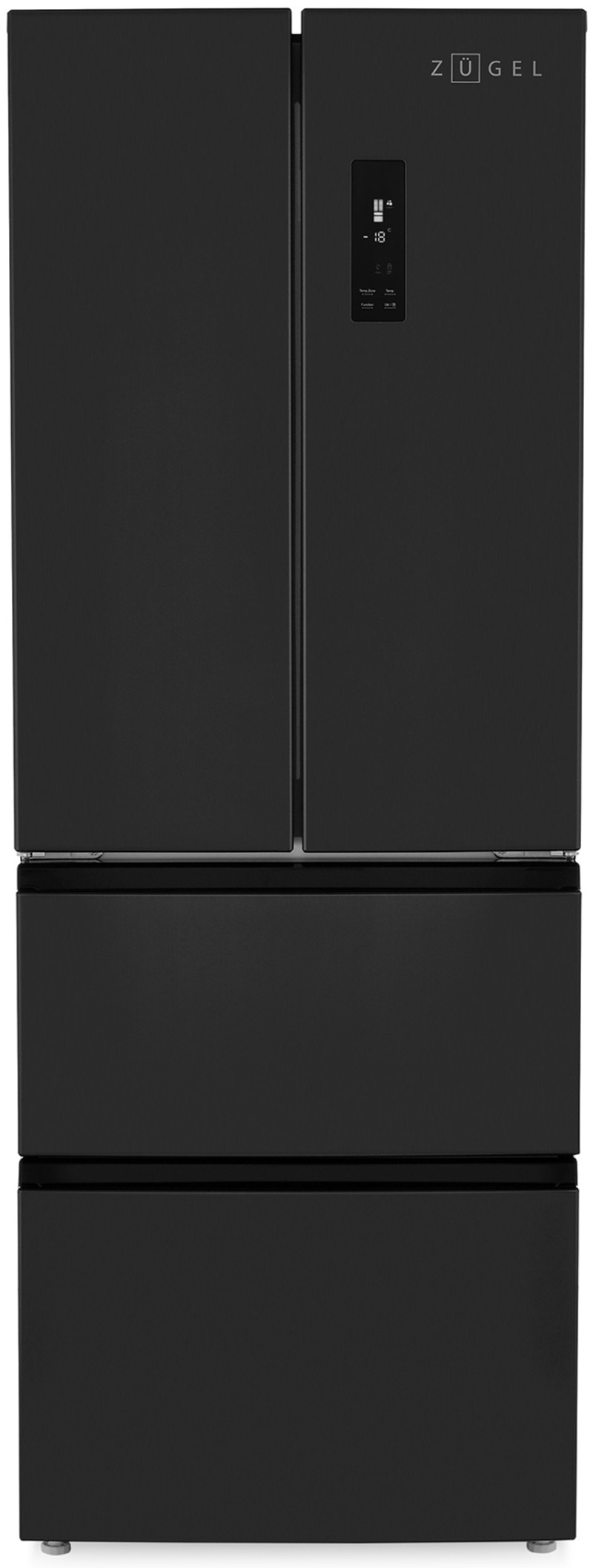Изображение товара Отдельностоящий холодильник Zugel ZRFD361B 337л черный система No Frost интерфейс