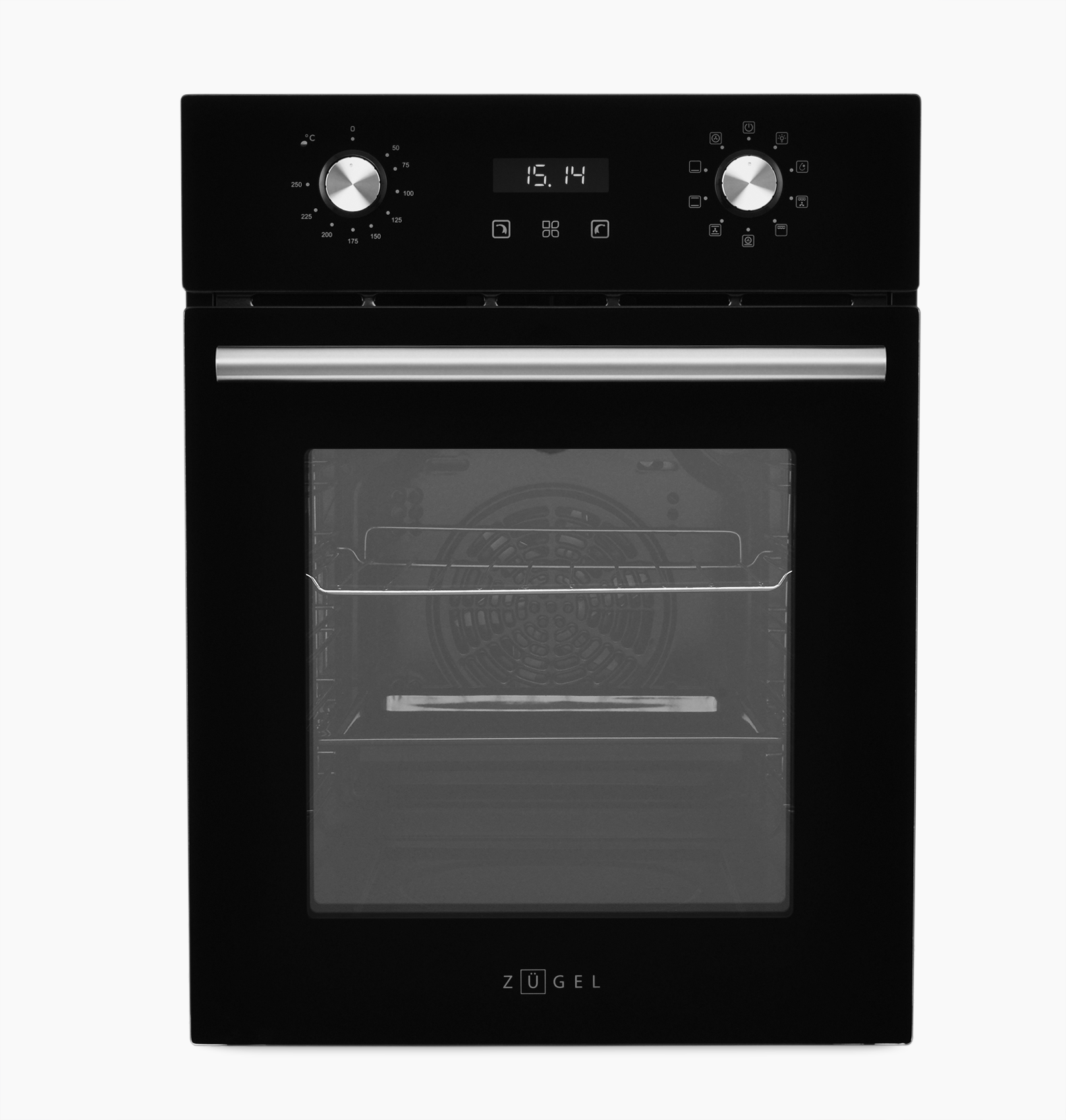 Изображение товара Электрический встраиваемый духовой шкаф Zugel Zoe452b 45x59.5x56.5 см цвет черный