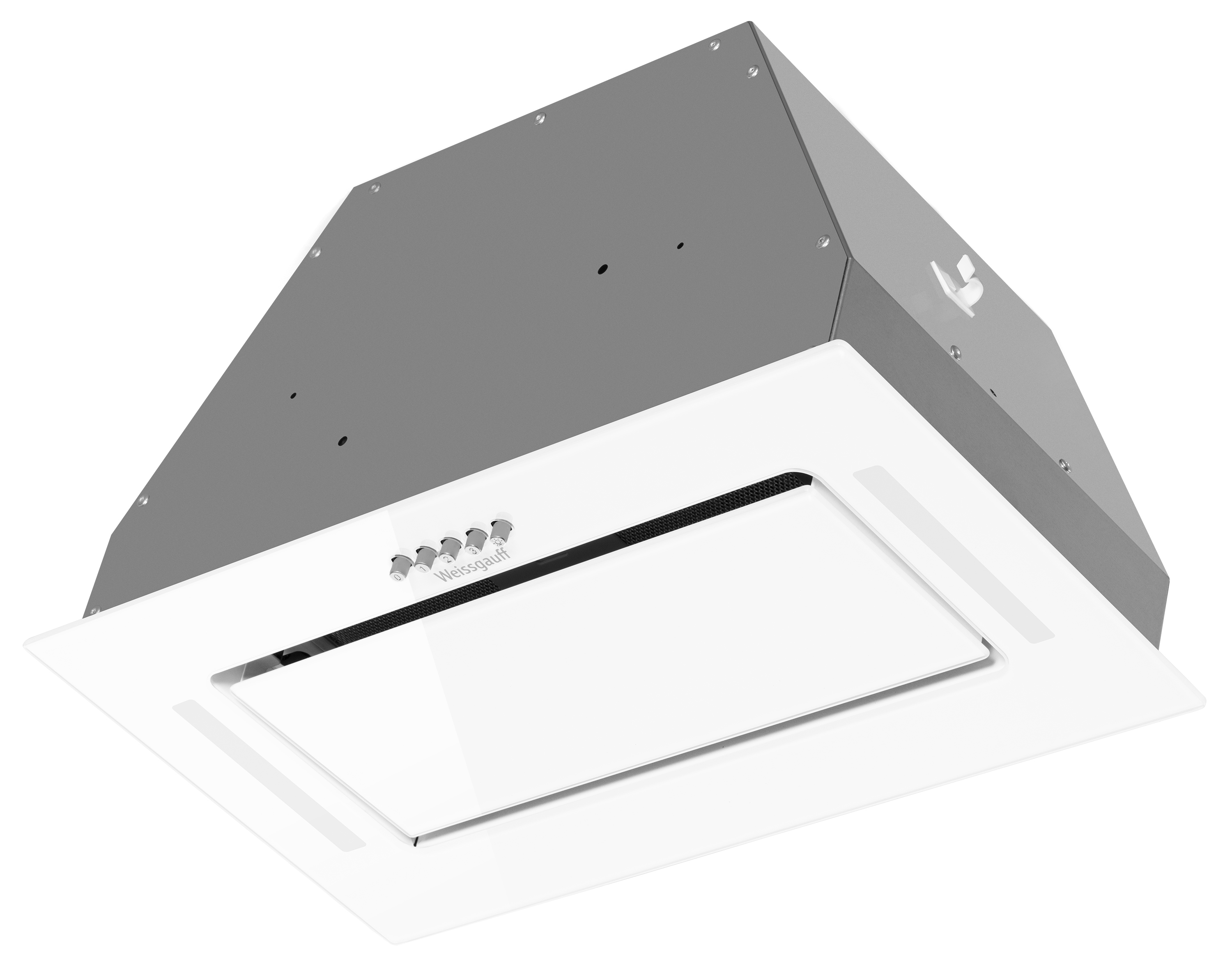 Изображение товара Встраиваемая вытяжка Weissgauff Pilot 600 pb белый стекло 900 м3/ч