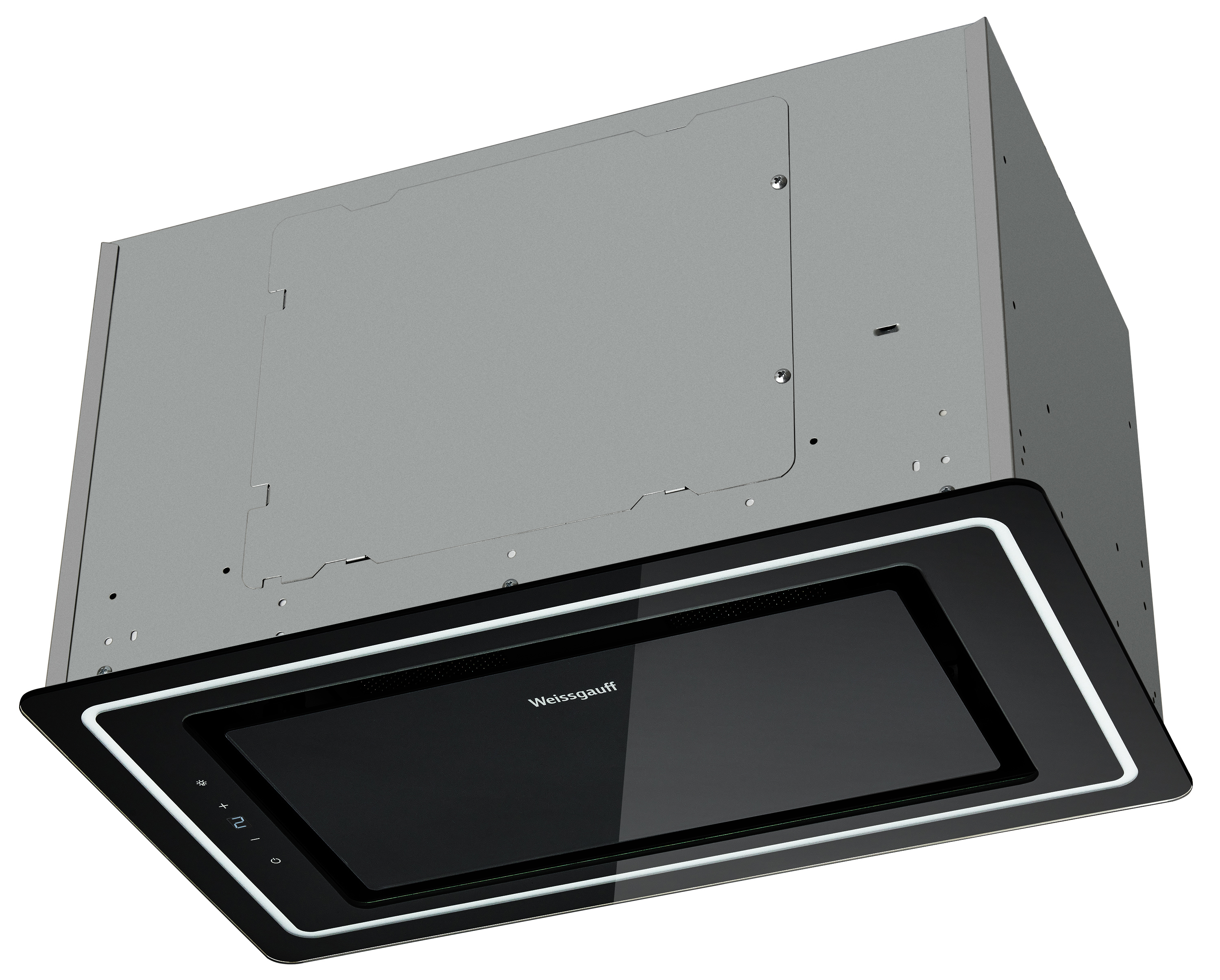 Изображение товара Встраиваемая вытяжка Weissgauff Quadra 606 черная 52 см сенсорное управление