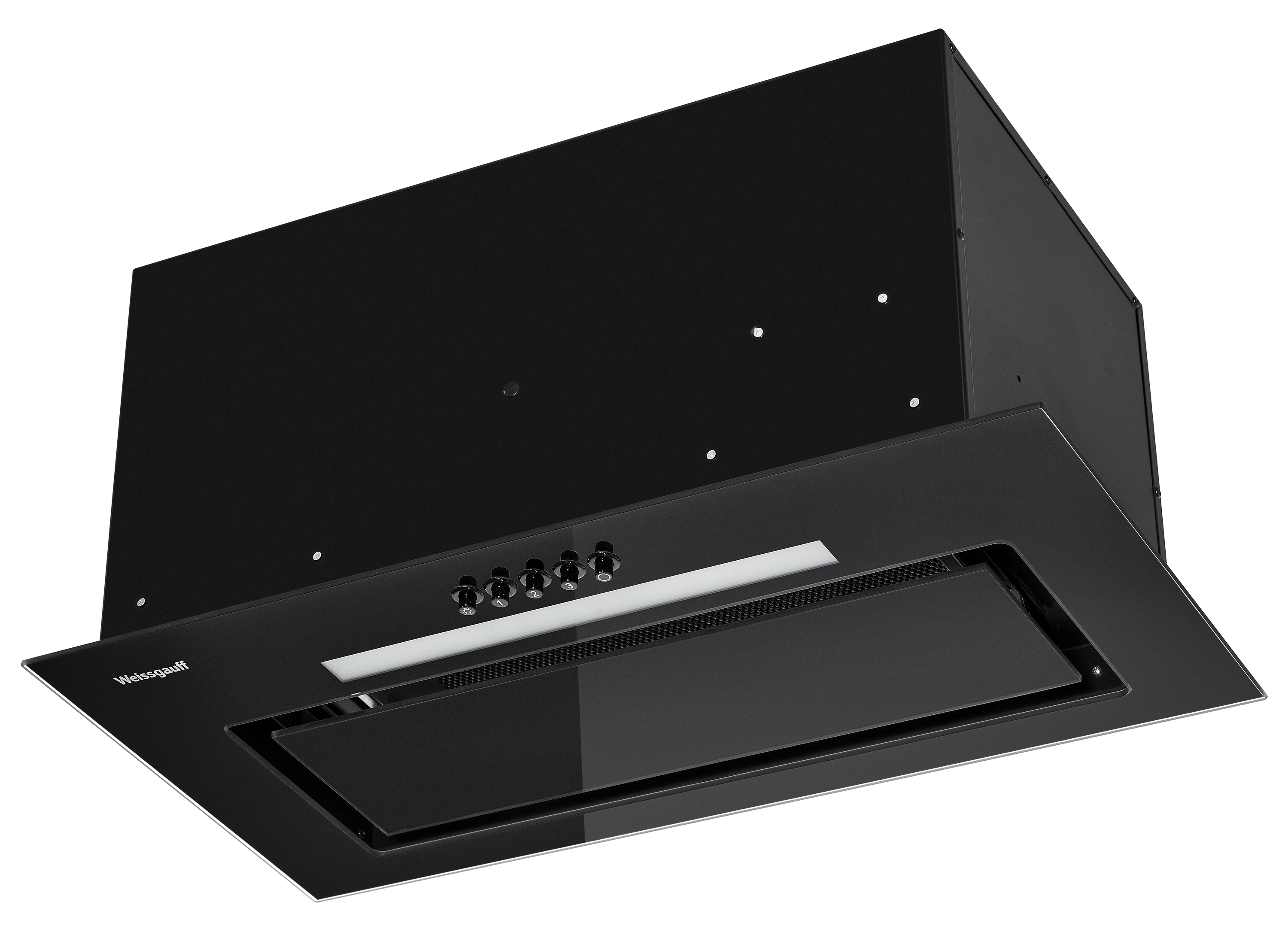 Изображение товара Встраиваемая вытяжка Weissgauff Tetta 60 900 м3/ч черный дизайн LED освещение