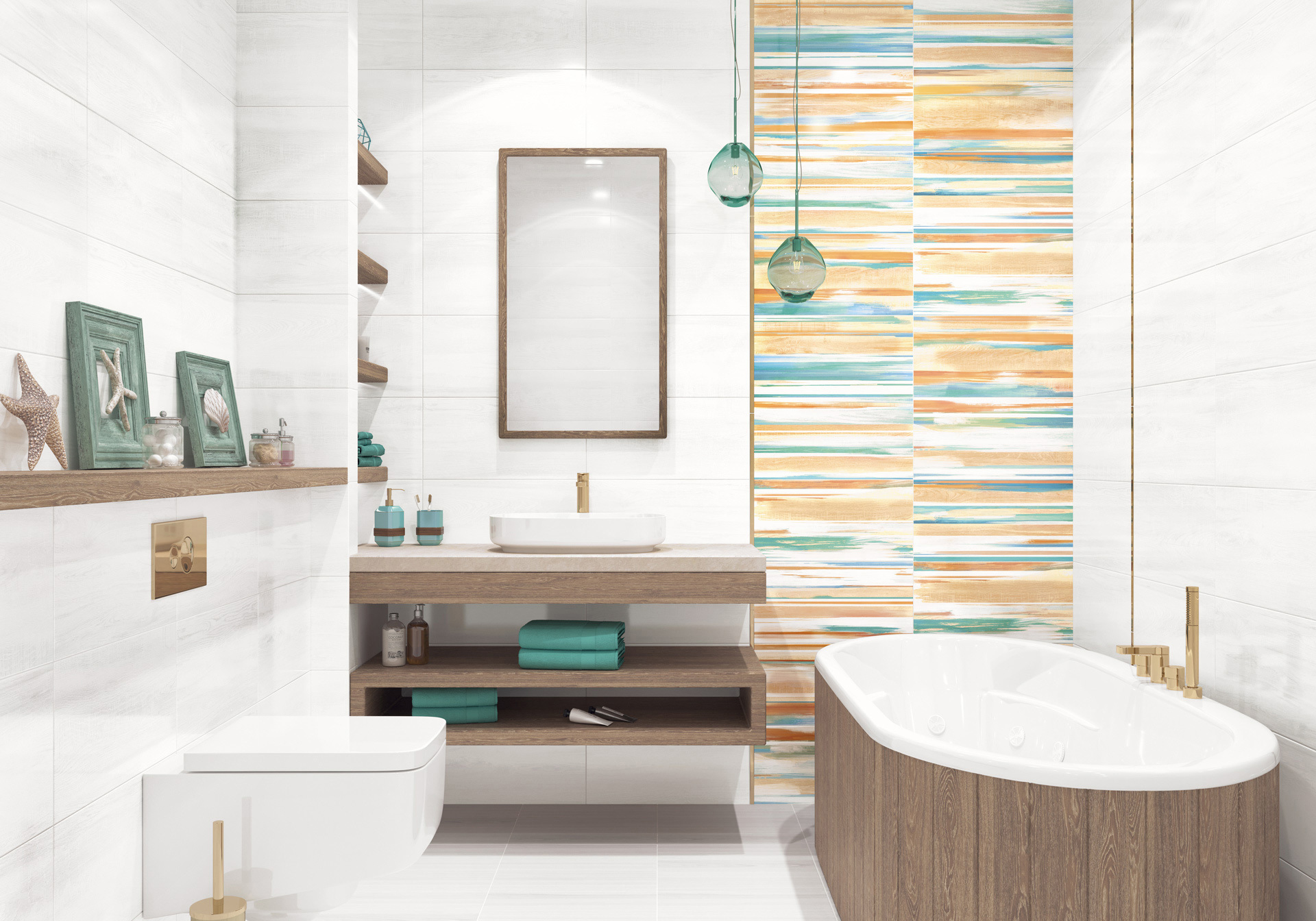 Изображение товара Плитка Altacera WT9BRE55 24.9x50 см для стен в стиле Briole, кирпичный цвет