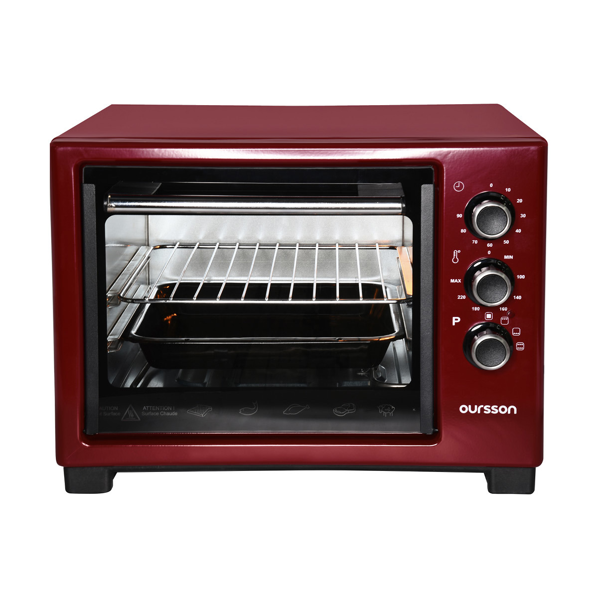 Изображение товара Электропечь OURSSON MO2005 темная вишня 20 л 1400 Вт