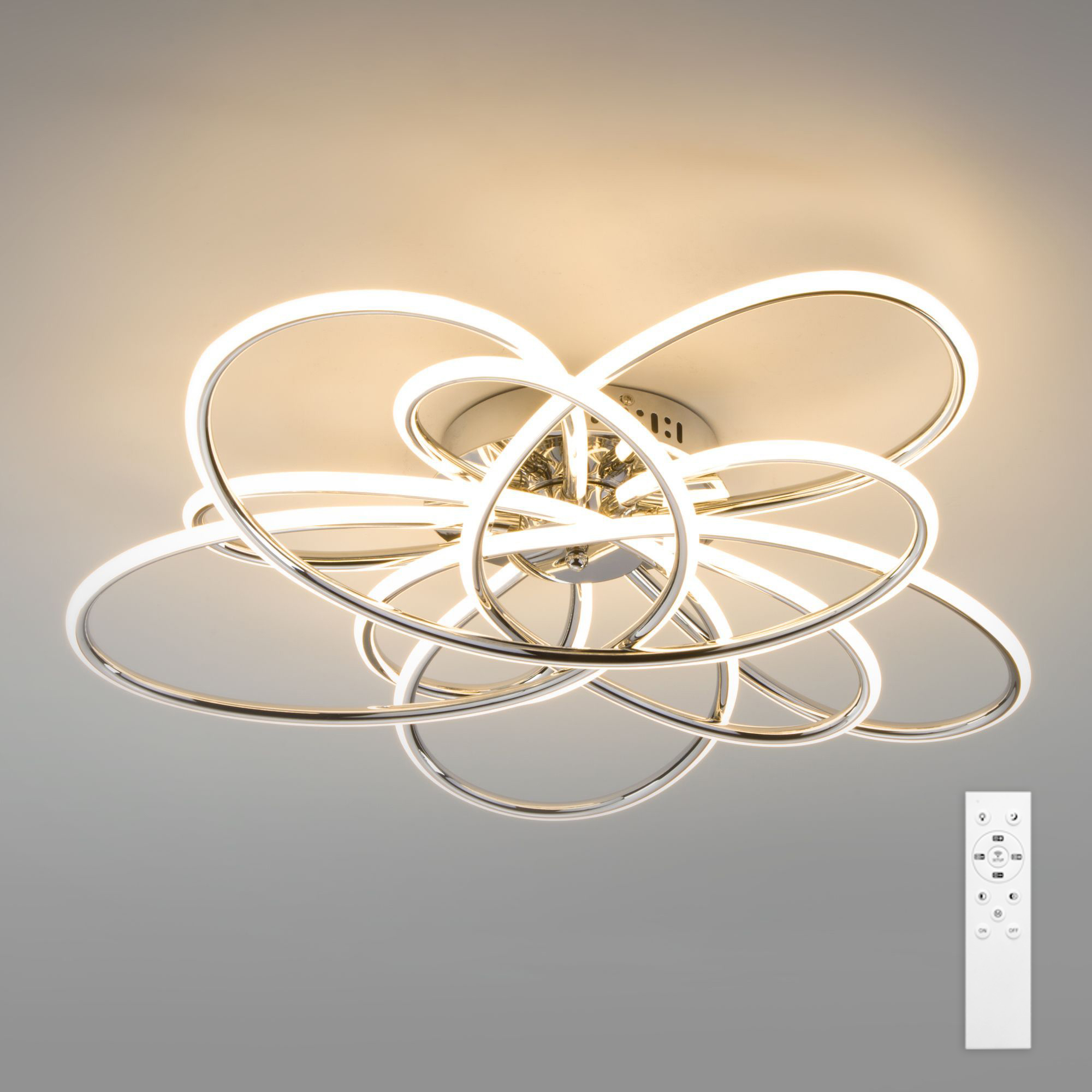 Изображение товара Светильник настенно-потолочный EUROSVET Spring 50 м² с регулировкой оттенков белого