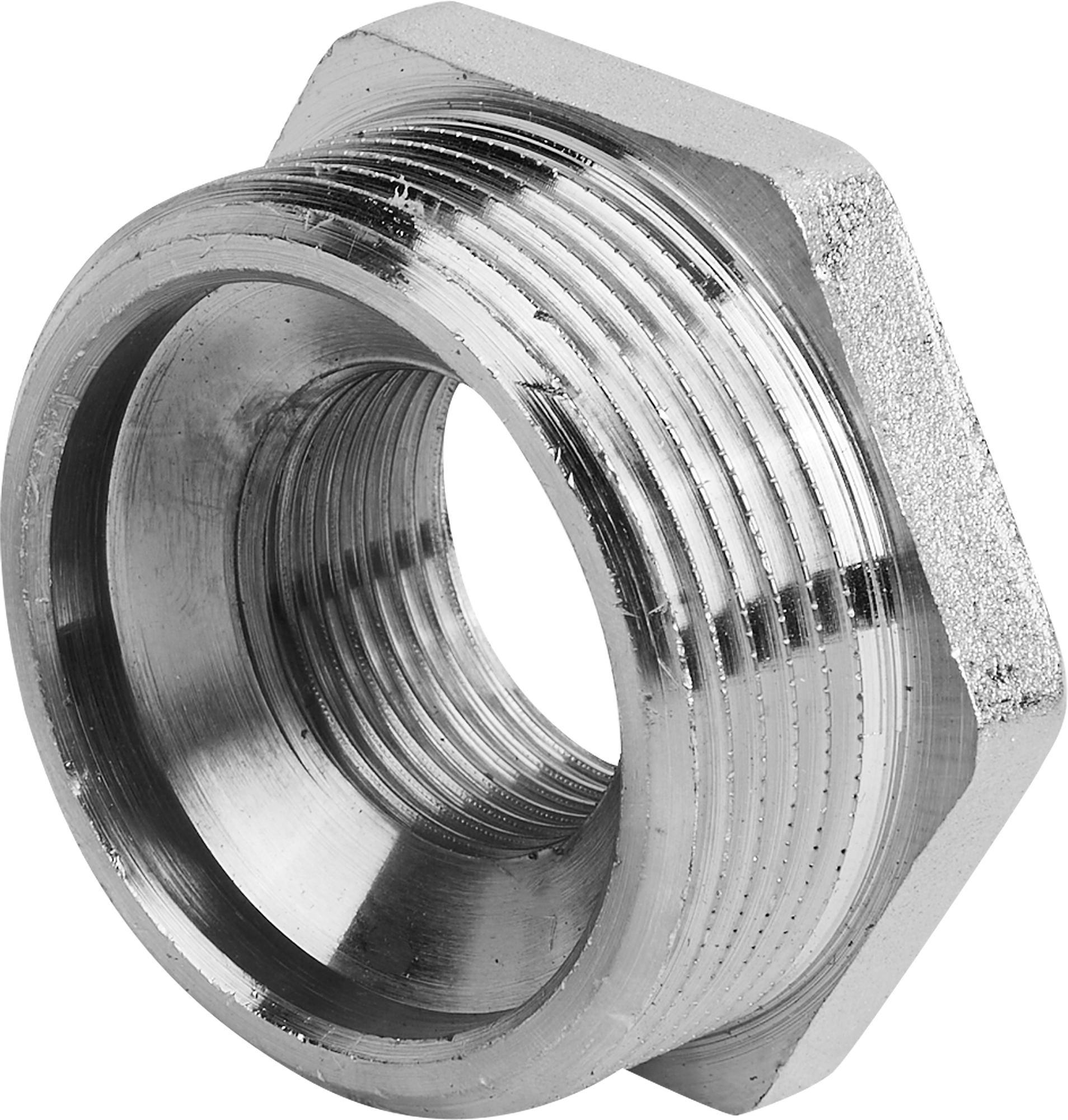 Изображение товара Футорка Stout 1 1/2 x 3/4 дюйма латунь никелированная водопроводная