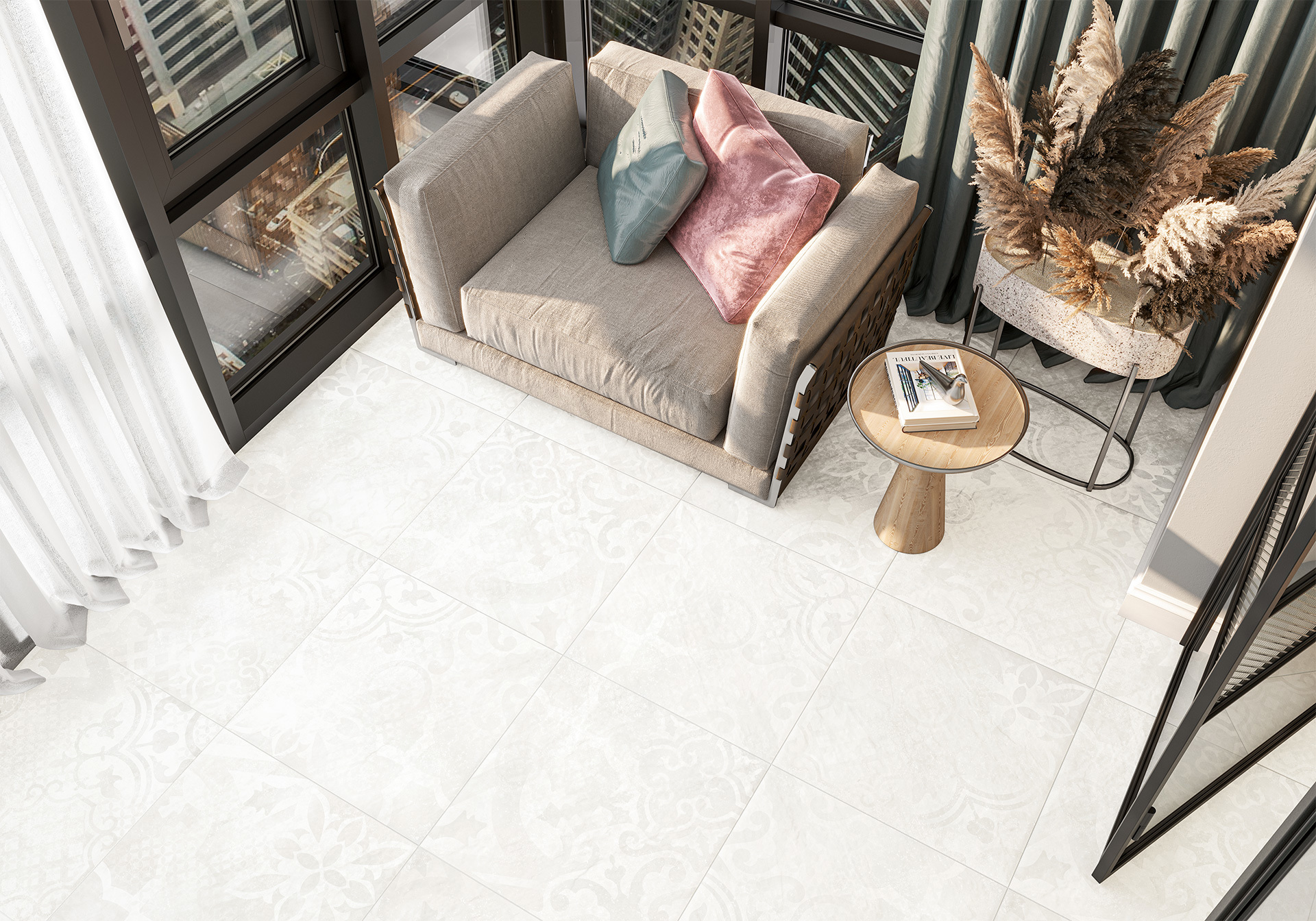 Изображение товара Плитка Alma ceramica GFU04RIC04R 60x60см 1.8 м² цвет бежевый, цена за упаковку
