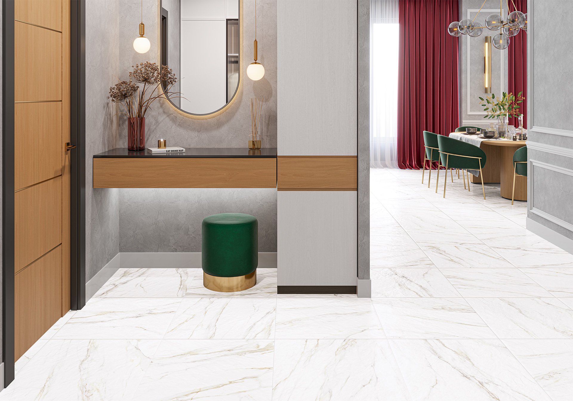 Изображение товара Керамогранит Alma ceramica Orsay 60x60 см белый Рельефный Матовый