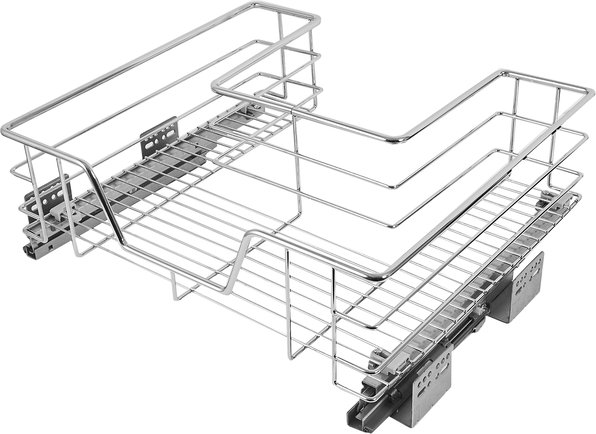 Изображение товара Корзина выкатная Vidage 50x14x45 см хромированная для кухни и дома