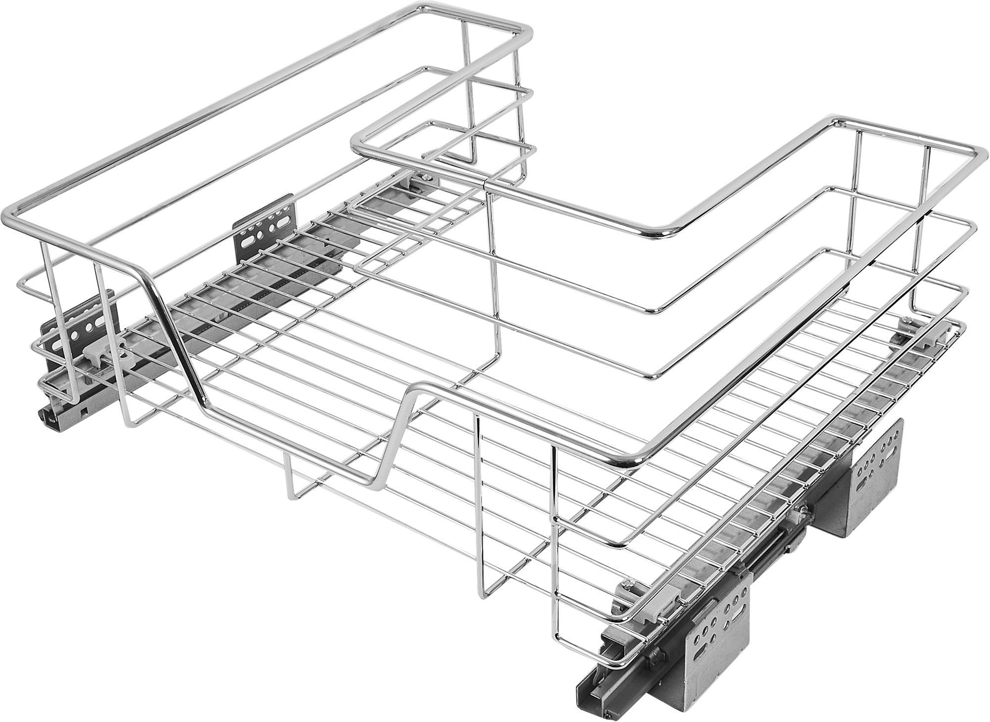 Корзина выкатная Vidage 50x14x45 см цвет хромированный