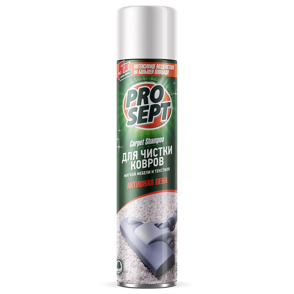 Изображение товара Пена PROSEPT Carpet Shampoo для чистки ковров, мягкой мебели и текстиля