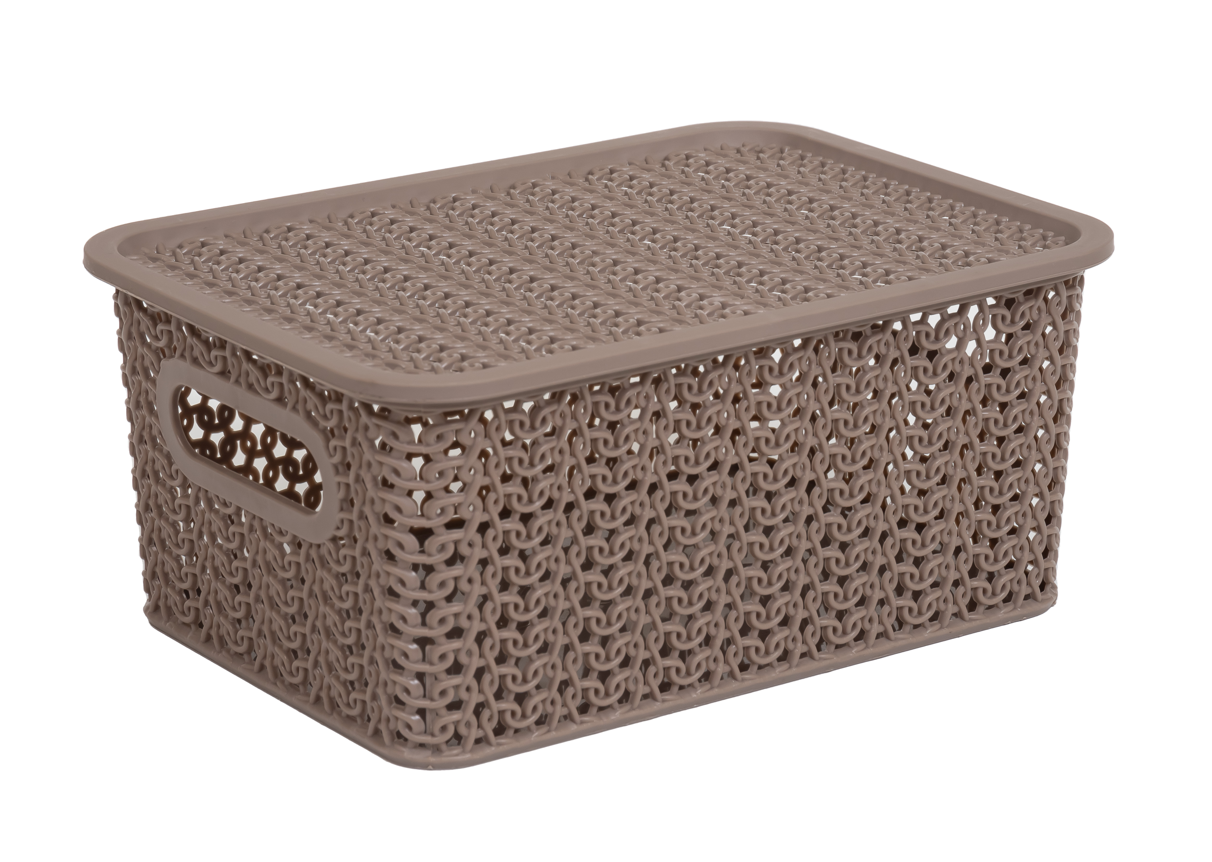 Изображение товара Корзинка Violet Вязь 23.5x17.3x10.6 см прямоугольная шоколад