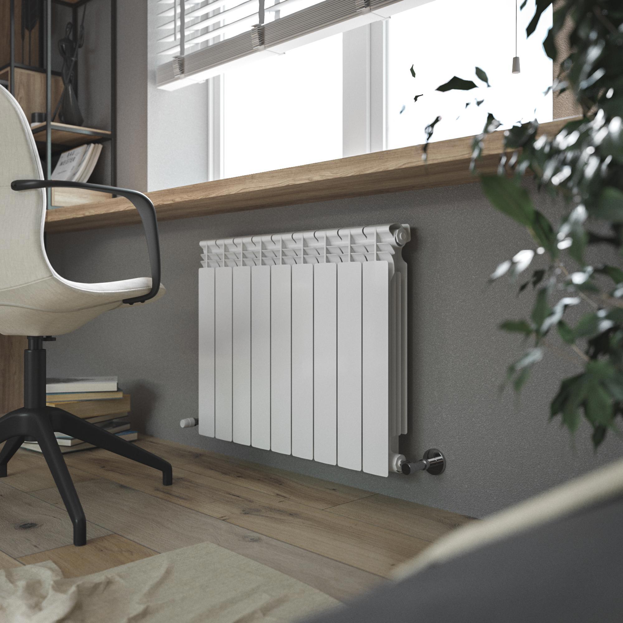 Изображение товара Радиатор KONNER PRO 80/500 12 секций биметаллический белый для отопления