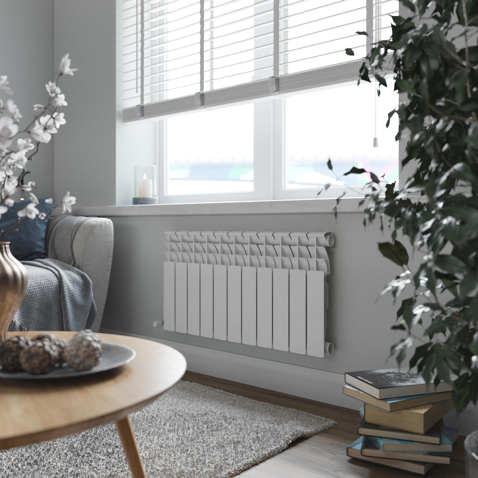 Изображение товара Биметаллический секционный радиатор KONNER 80/350 10 секций боковое подключение