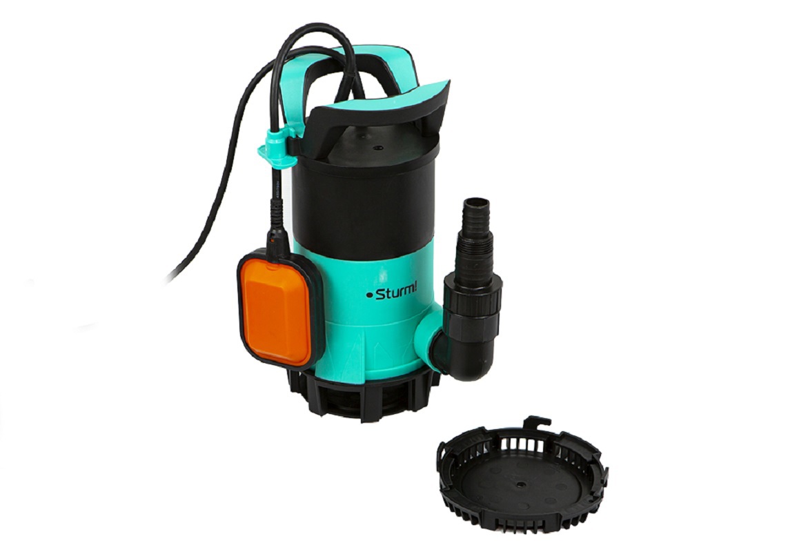 Изображение товара Насос погружной дренажный для чистой воды Sturm! WP9745PVU высота подъема 6 м кабель 10 м расход 12000 л/ч