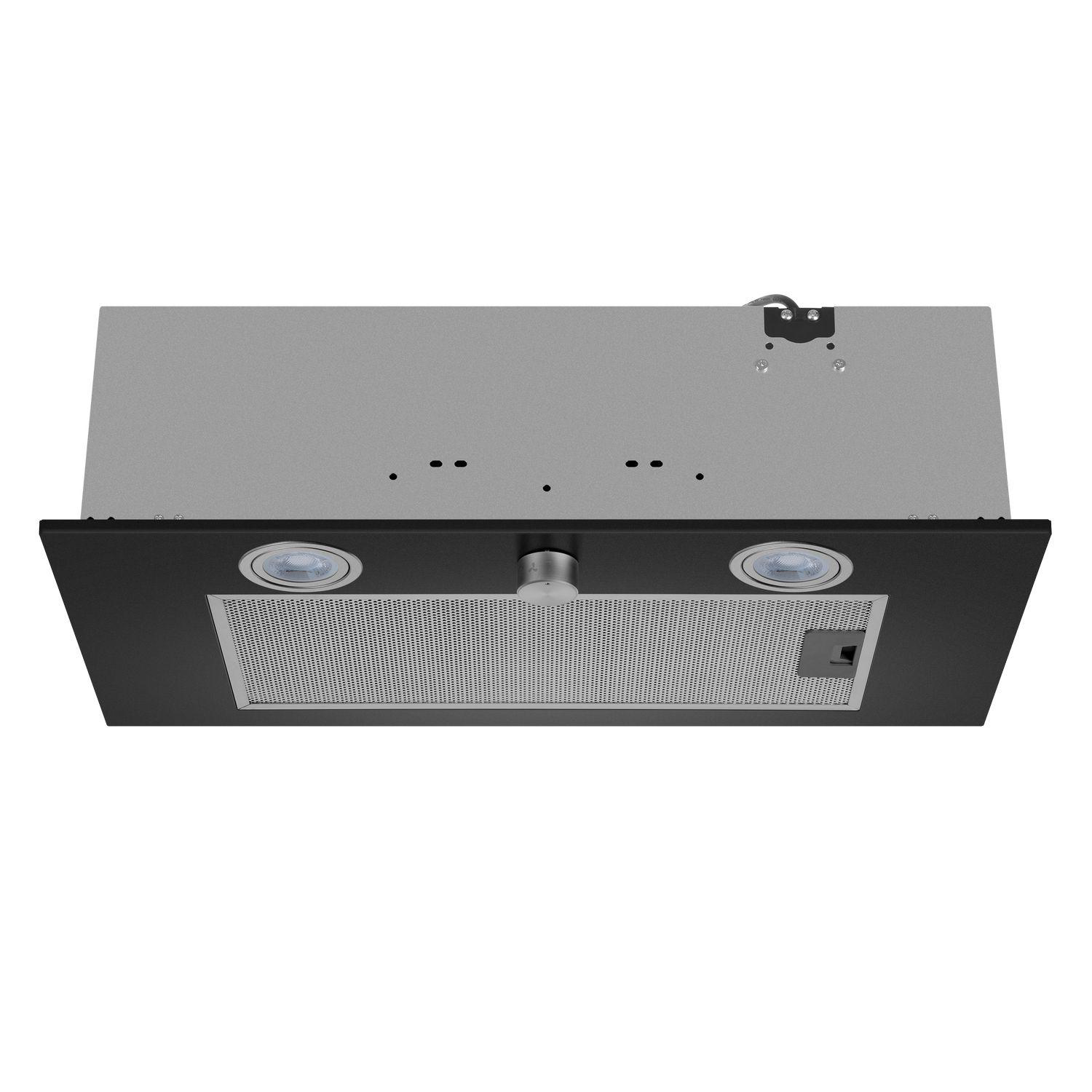 Изображение товара Встраиваемая вытяжка Homsair Camelia Power 60RD  черный 850 м³/ч Три скорости LED подсветка