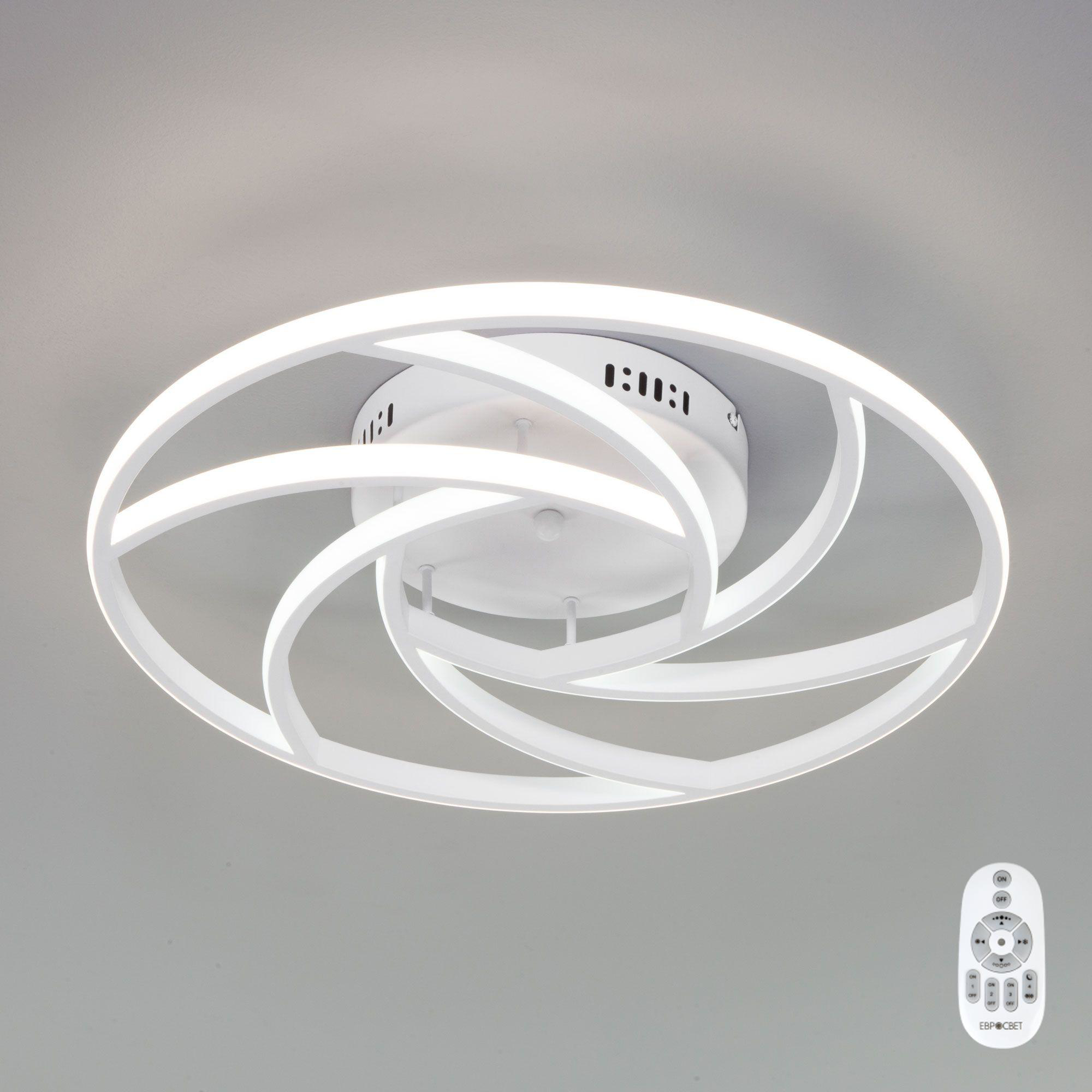 Изображение товара Потолочный светодиодный светильник с пультом управления 90207/1 белый