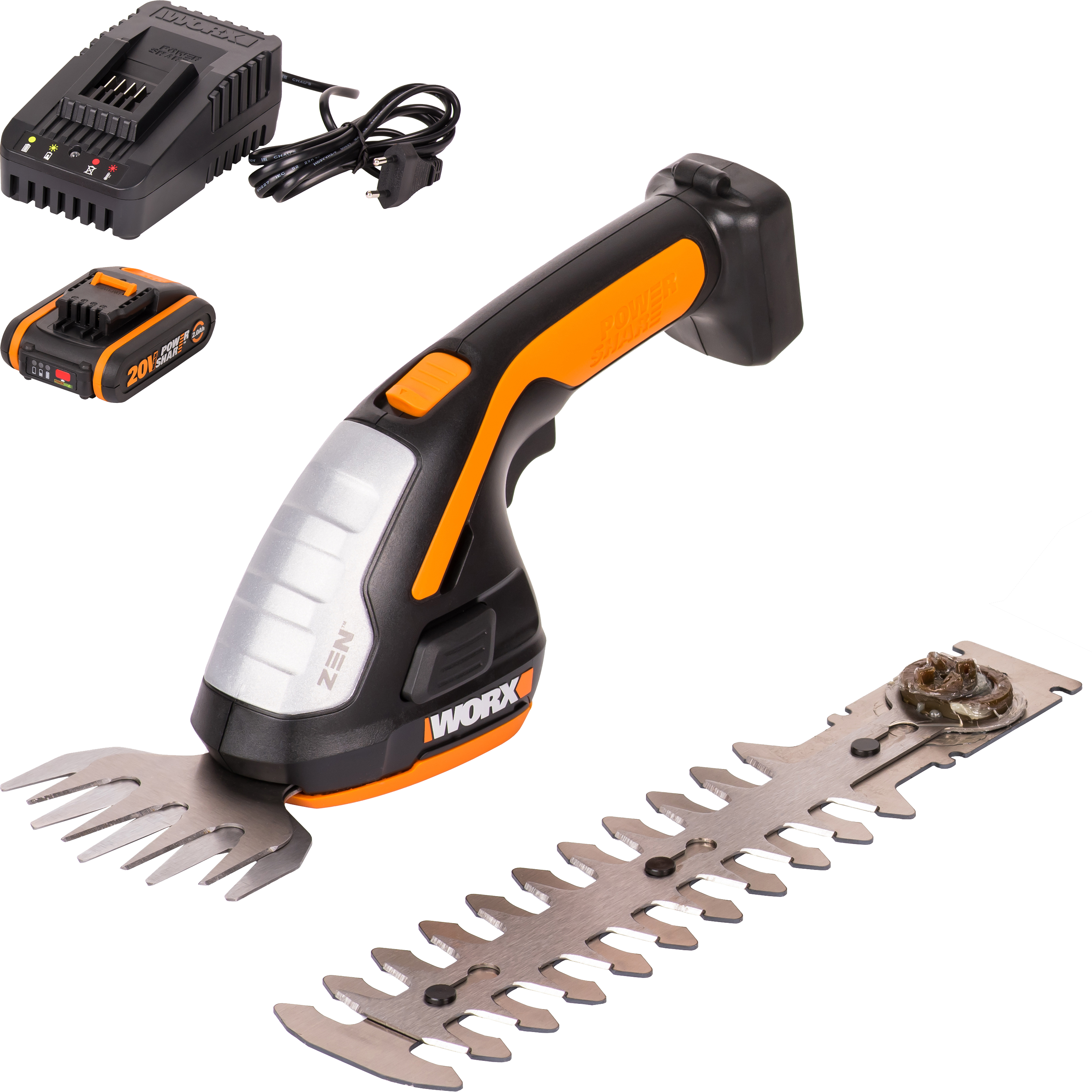 Изображение товара Ножницы аккумуляторные Worx WP808E 20 В 1x2 Ач АКБ и ЗУ входит в комплект