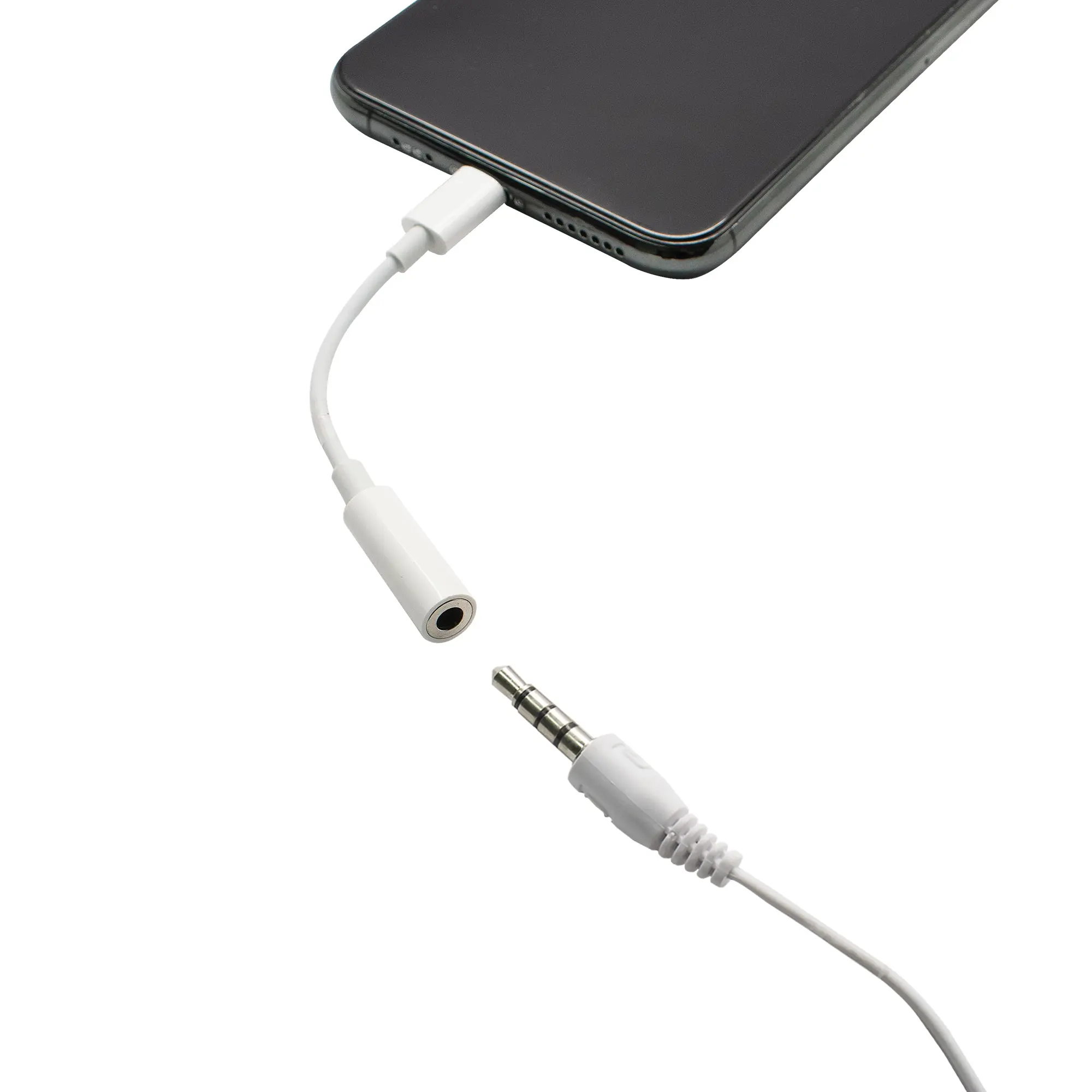 Адаптер Oxion Lightning-Jack 3.5 0.1 м цвет белый - 1