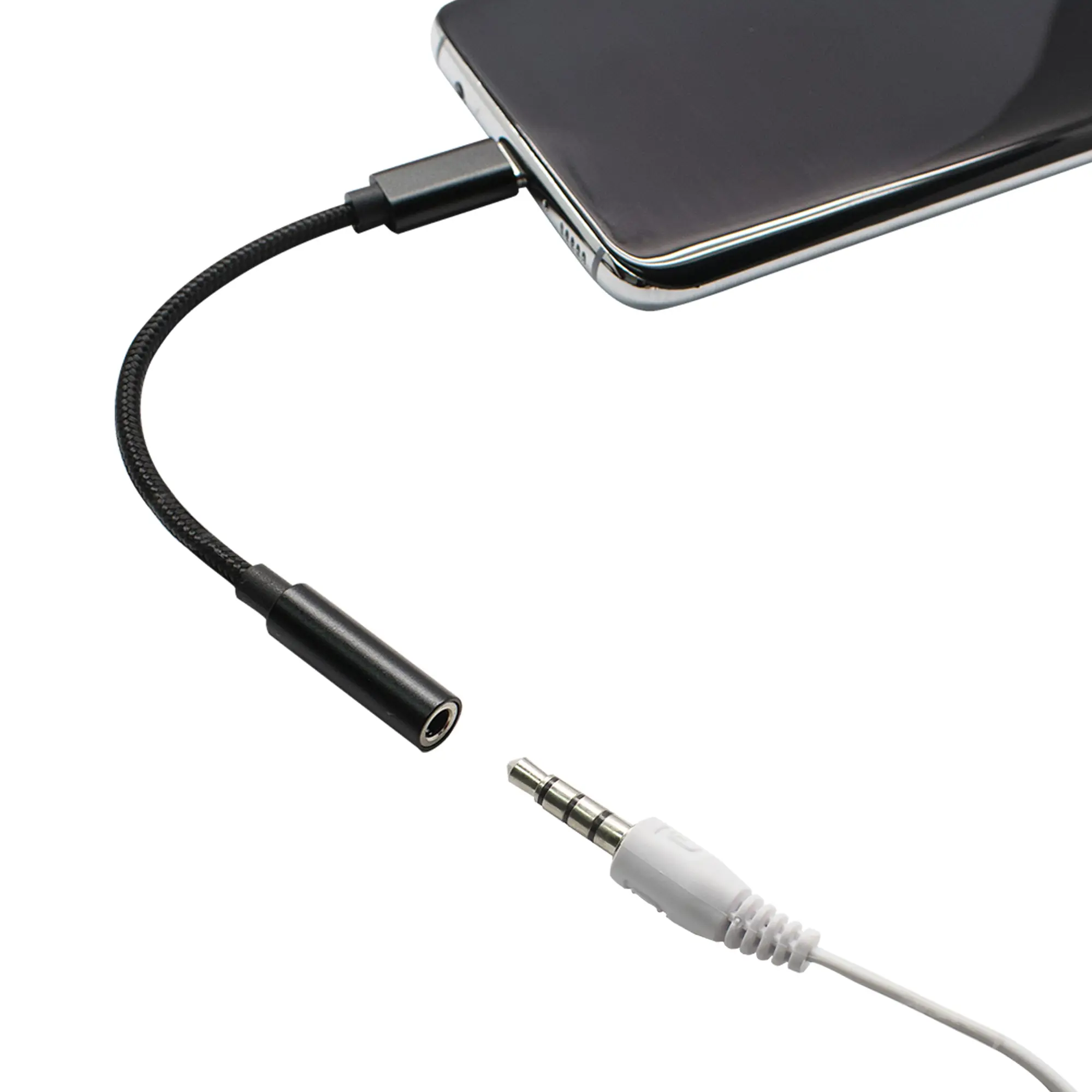 Адаптер Oxion USB-Type-C-Jack 3.5 0.1 м цвет черный - 1