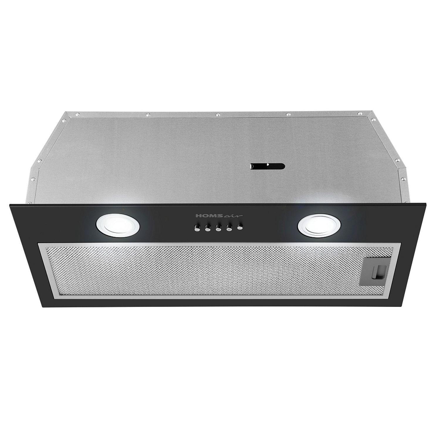 Изображение товара Встраиваемая вытяжка Homsair Fleet 60 Black 60 см для кухни с LED освещением