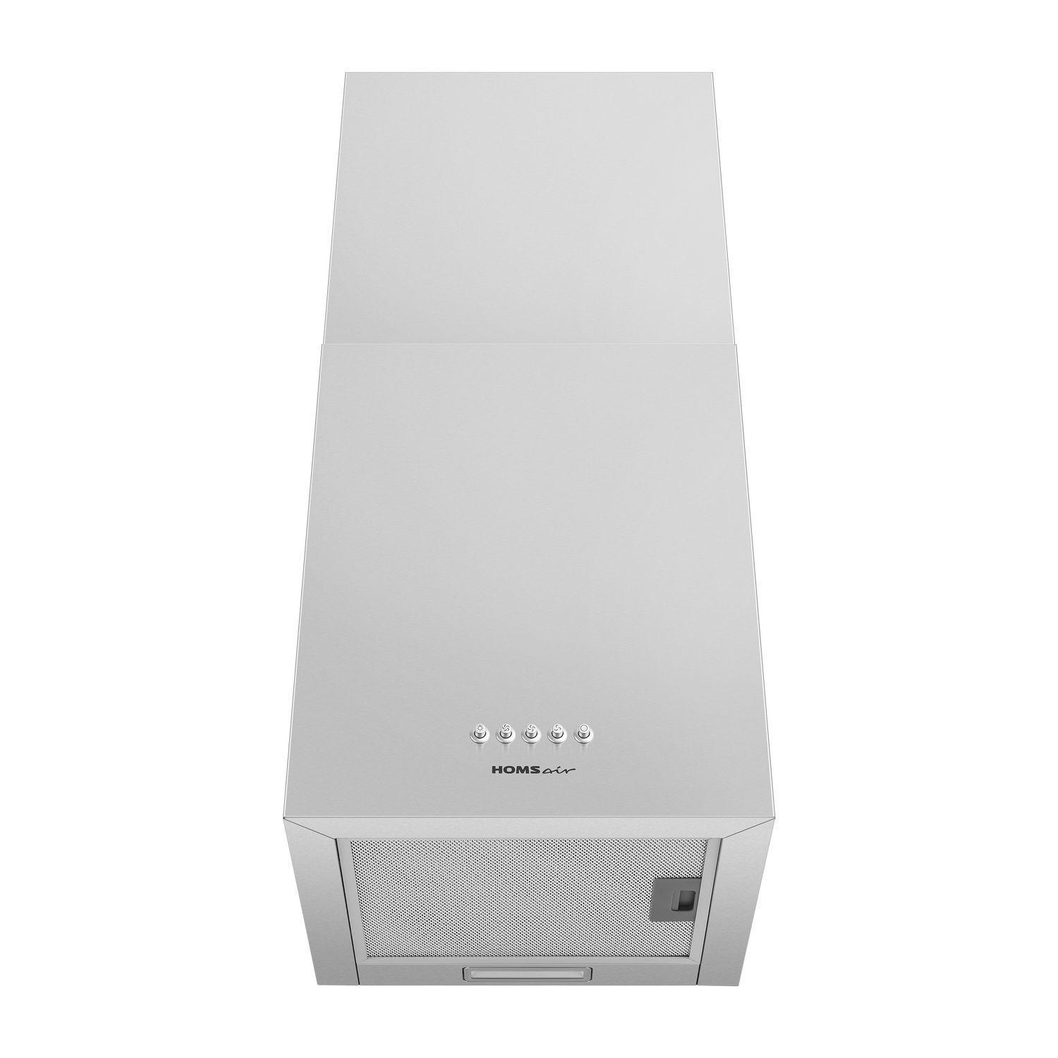 Изображение товара Современная встроенная вытяжка HOMSAIR Phlox Push 40 inox стильный дизайн 700 м3/ч