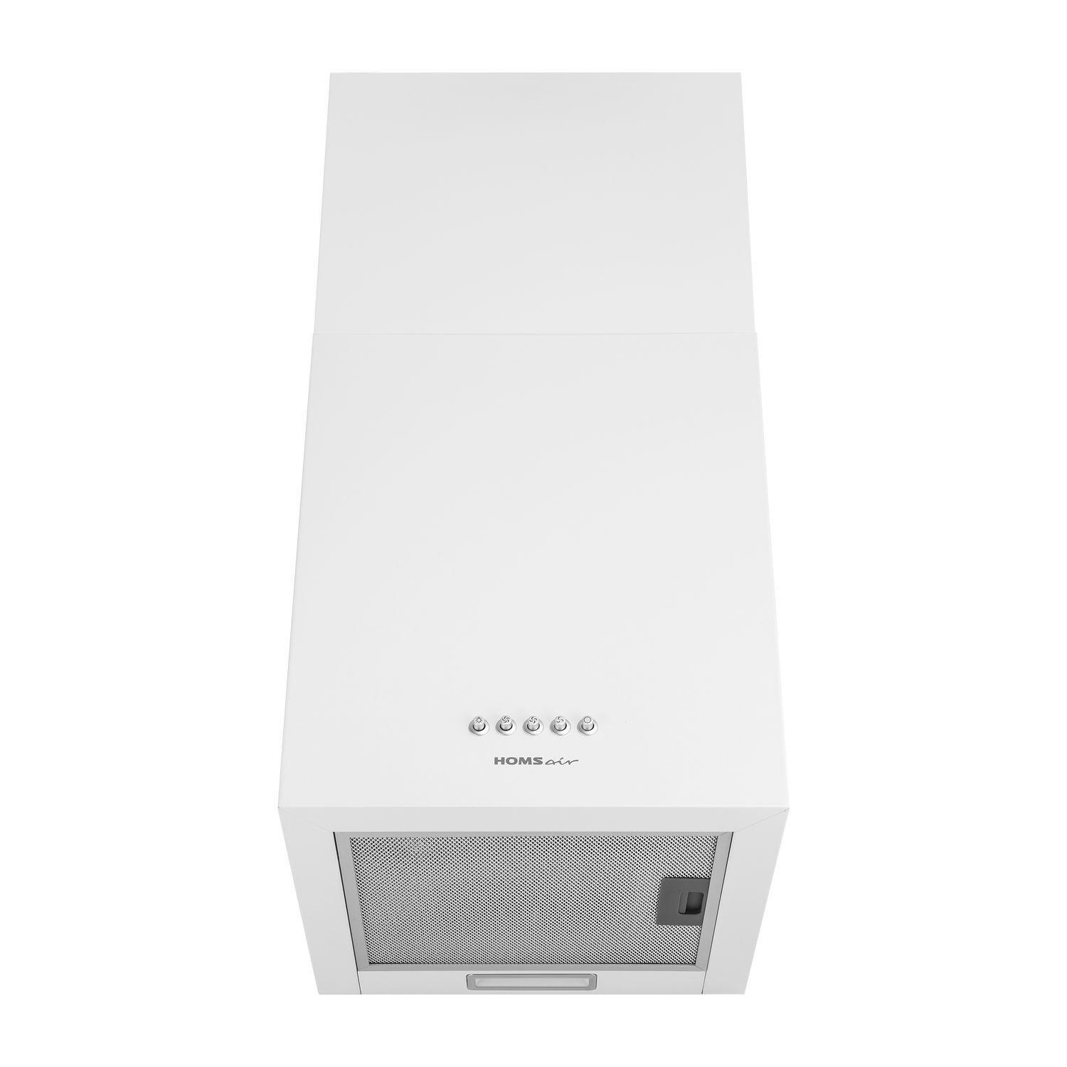 Изображение товара Вертикальная вытяжка HOMSAIR PHLOX Push 40 Белая стильная и мощная