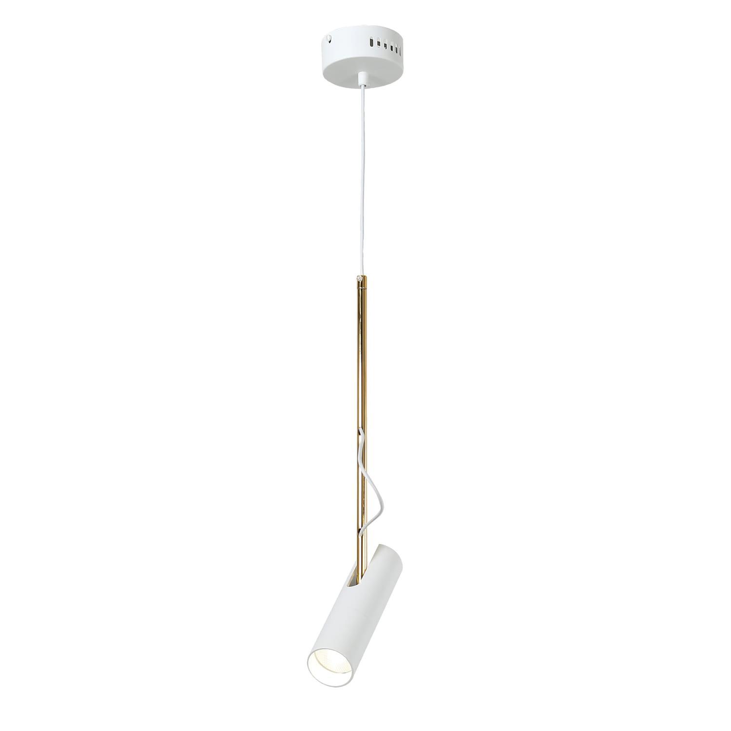 Изображение товара Подвесной светильник Favourite Tube 2108-1P белый с регулируемым плафоном