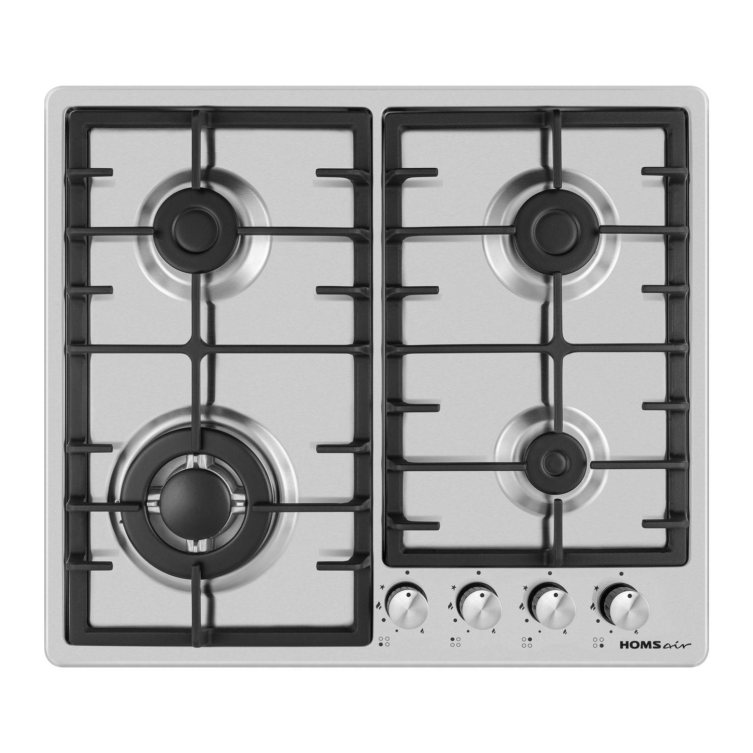 Изображение товара Газовая варочная панель Homsair HGS646S 4 конфорки нержавеющая сталь Турция
