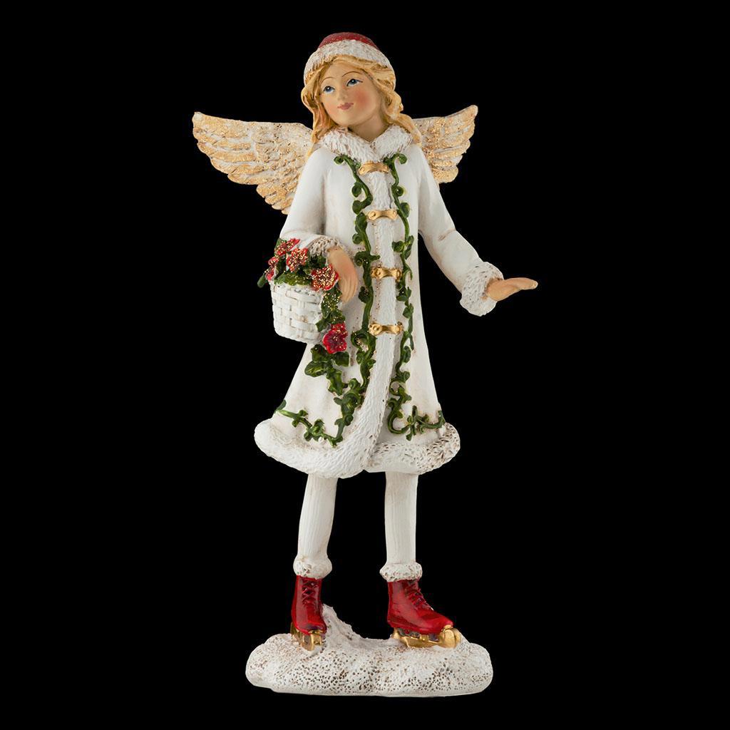 Изображение товара Декоративная фигура ангел из полирезина 15см новогодний сувенир