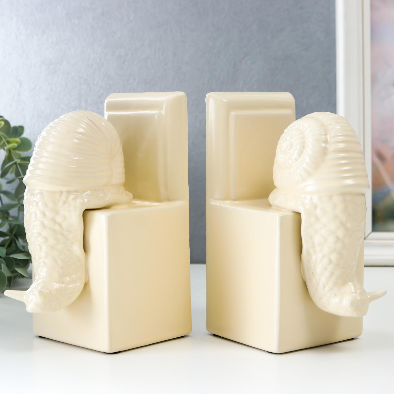 Изображение товара Держатели для книг "Две улитки" набор 2 шт 16.8x8x12.5 см