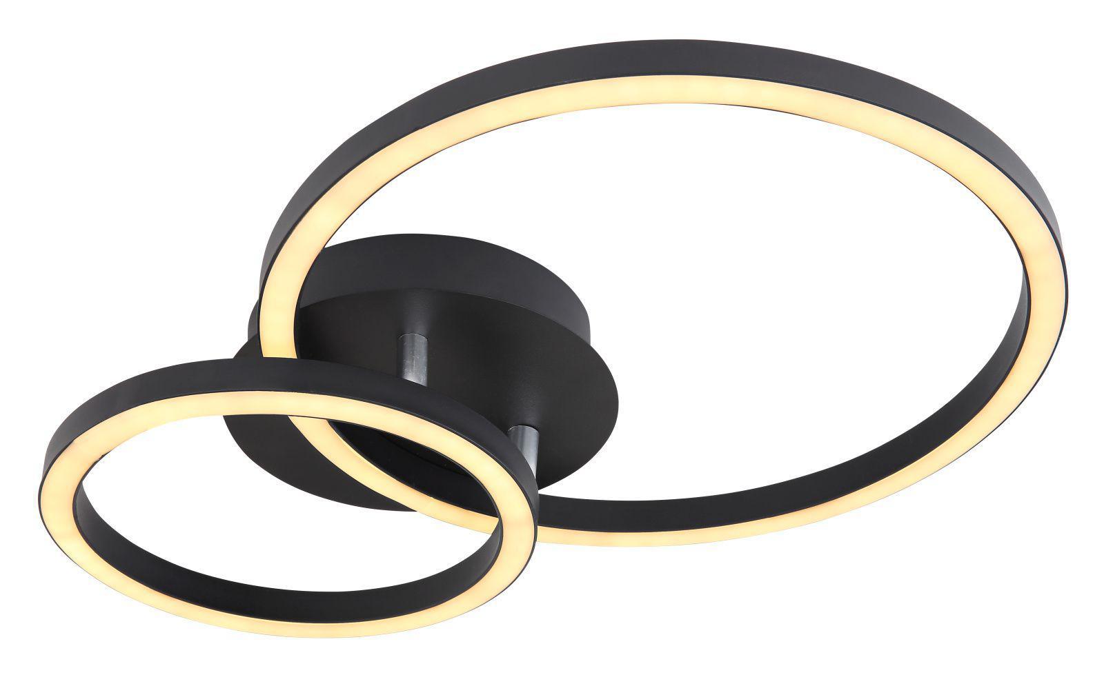 Изображение товара Светильник настенно-потолочный светодиодный GLOBO 67238-18B 2 м² теплый белый свет цвет черный