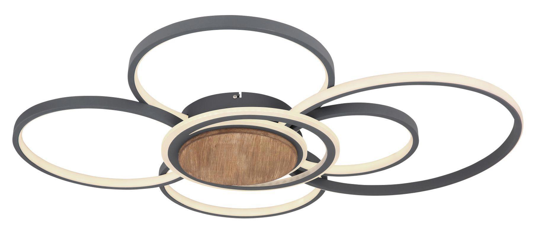 Изображение товара Настенно-потолочный светодиодный светильник GLOBO 67256-60 7.5 м² теплый белый серый