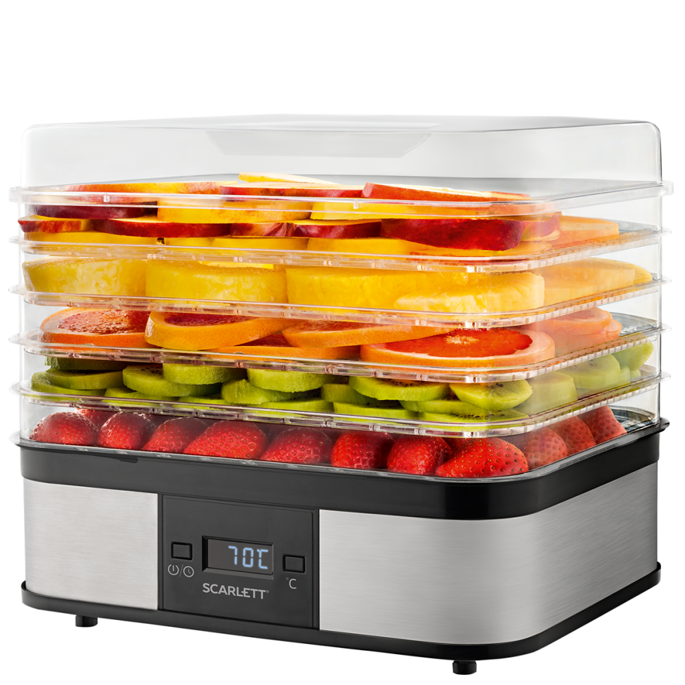 Изображение товара Сушилка для овощей и фруктов Scarlett SC-FD421T19 5 ярусов 245 Вт