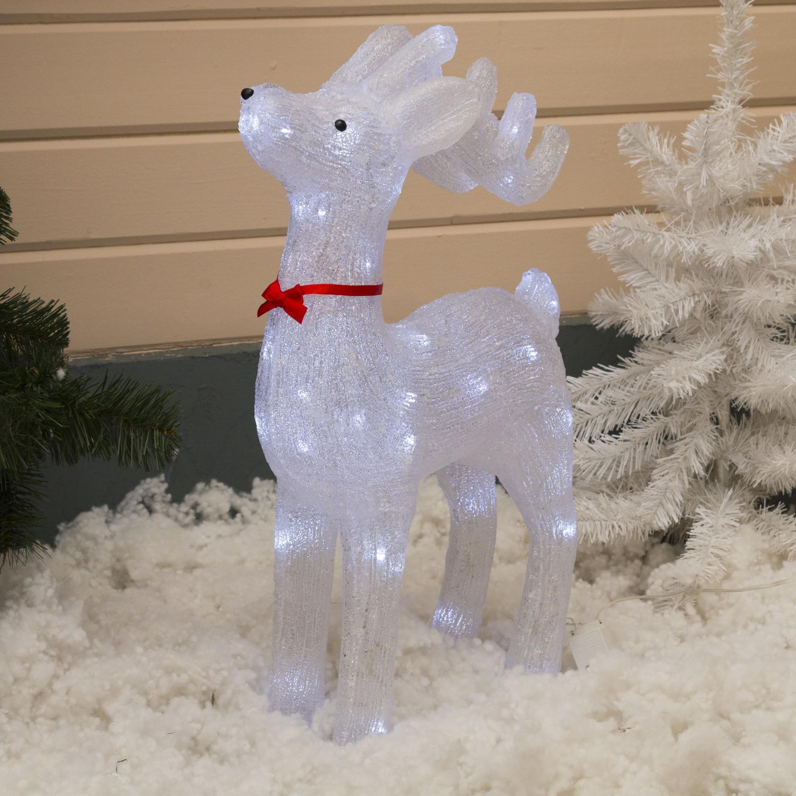 Изображение товара Светящаяся электрическая фигура Оленёнок 70 см LED для дома и уличных мероприятий