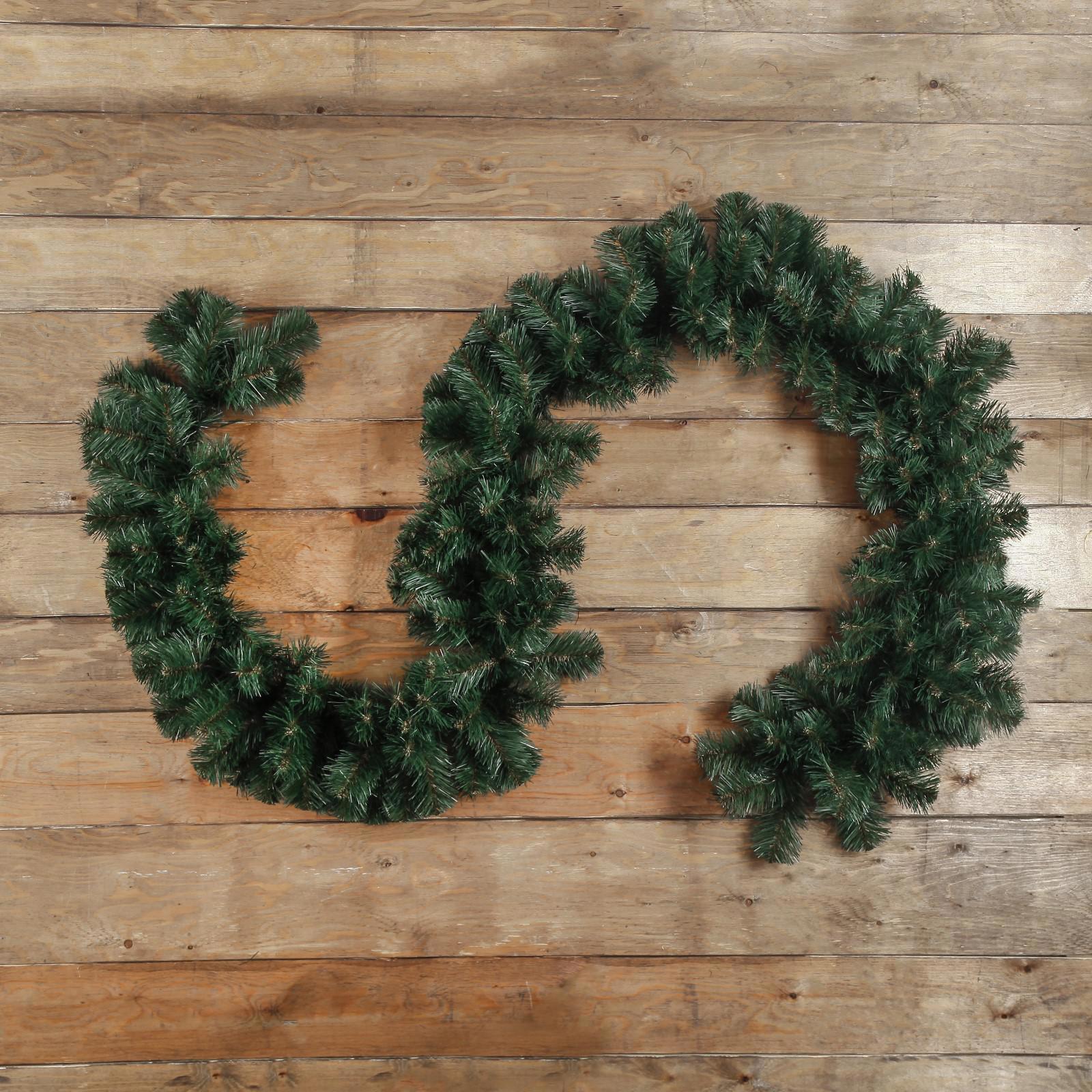 Изображение товара Мишура ПВХ Simaland 4443010 зеленая длина 270 см, украшение для праздника