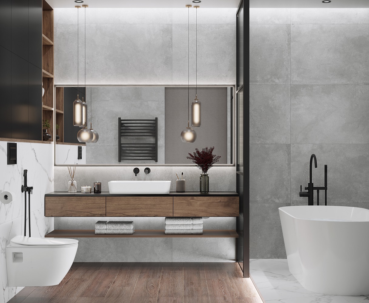 Изображение товара Керамогранит Laparet Callisto Gray 60x120 см серый матовый для пола и стен