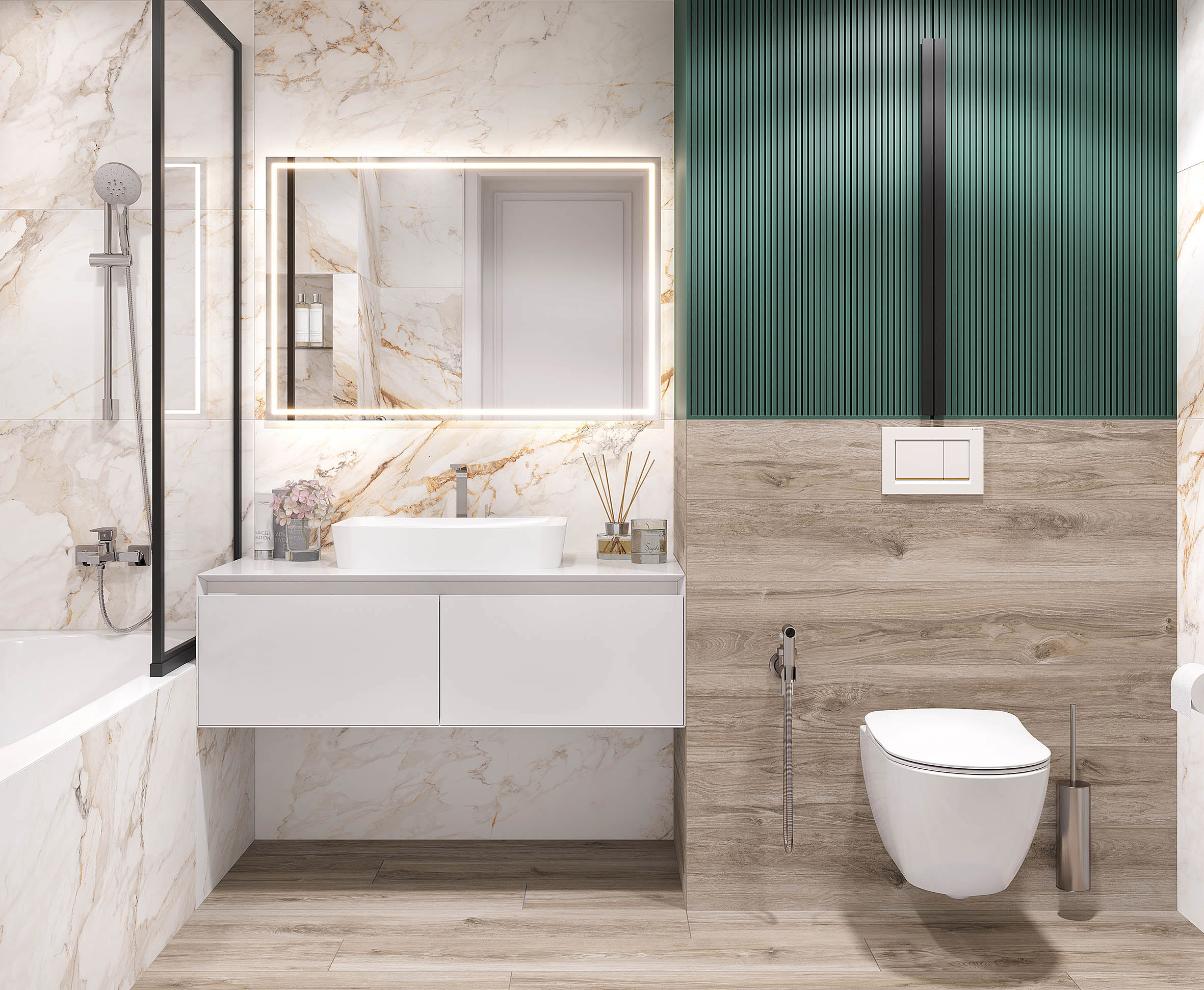 Изображение товара Керамогранит Laparet Calacatta Borgini 60х60 см бежево-золотой матовый