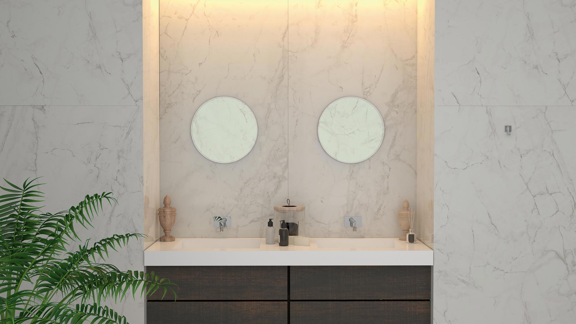 Изображение товара Керамогранит Pamesa ceramica 60x120 см белый мраморный с эффектом для внутренней и наружной облицов