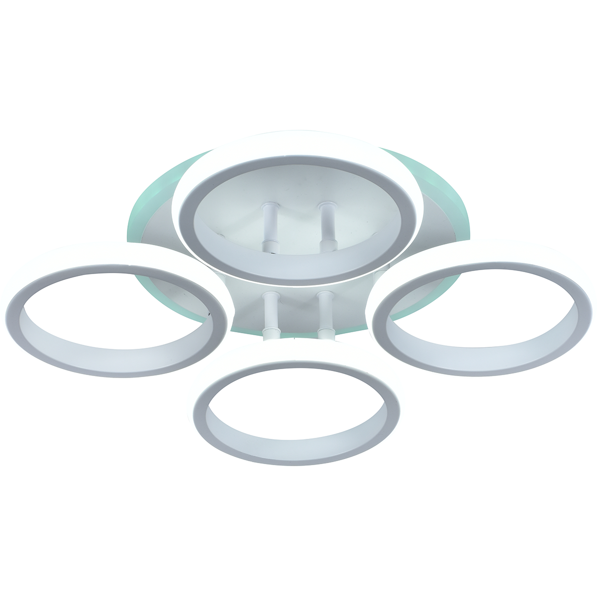 Изображение товара Современная потолочная LED люстра RIVOLI 6050-104 с RGB-подсветкой 14м² белый стиль