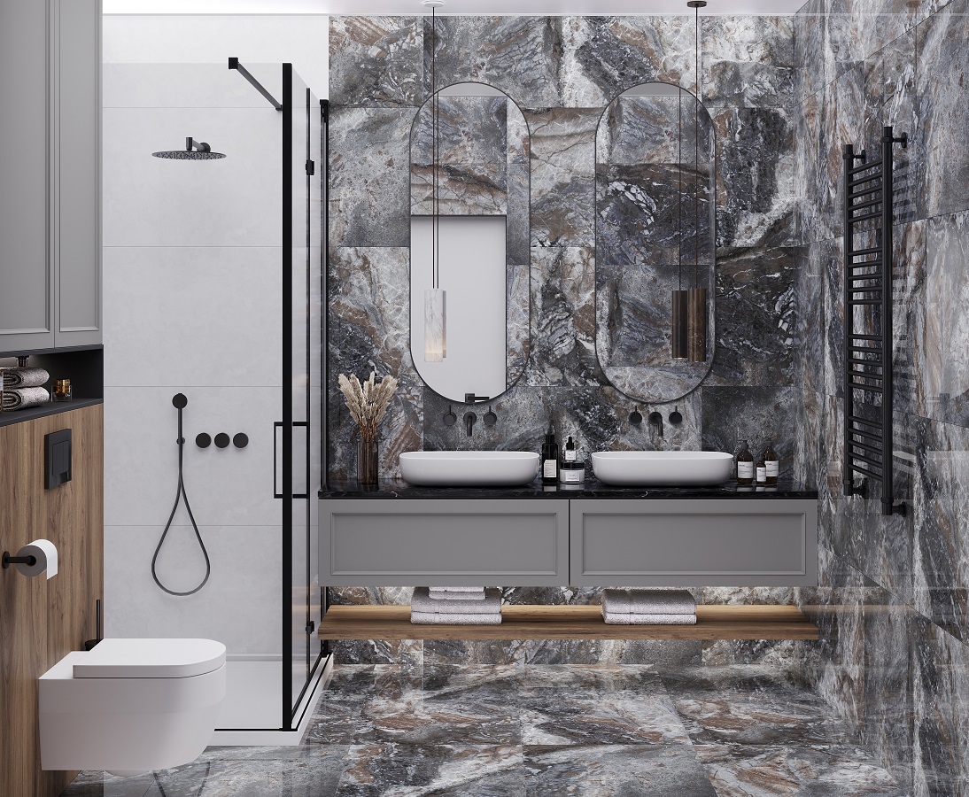 Изображение товара Керамогранит Laparet Vega Brown 60x120 см коричневый глянцевый для пола и стен