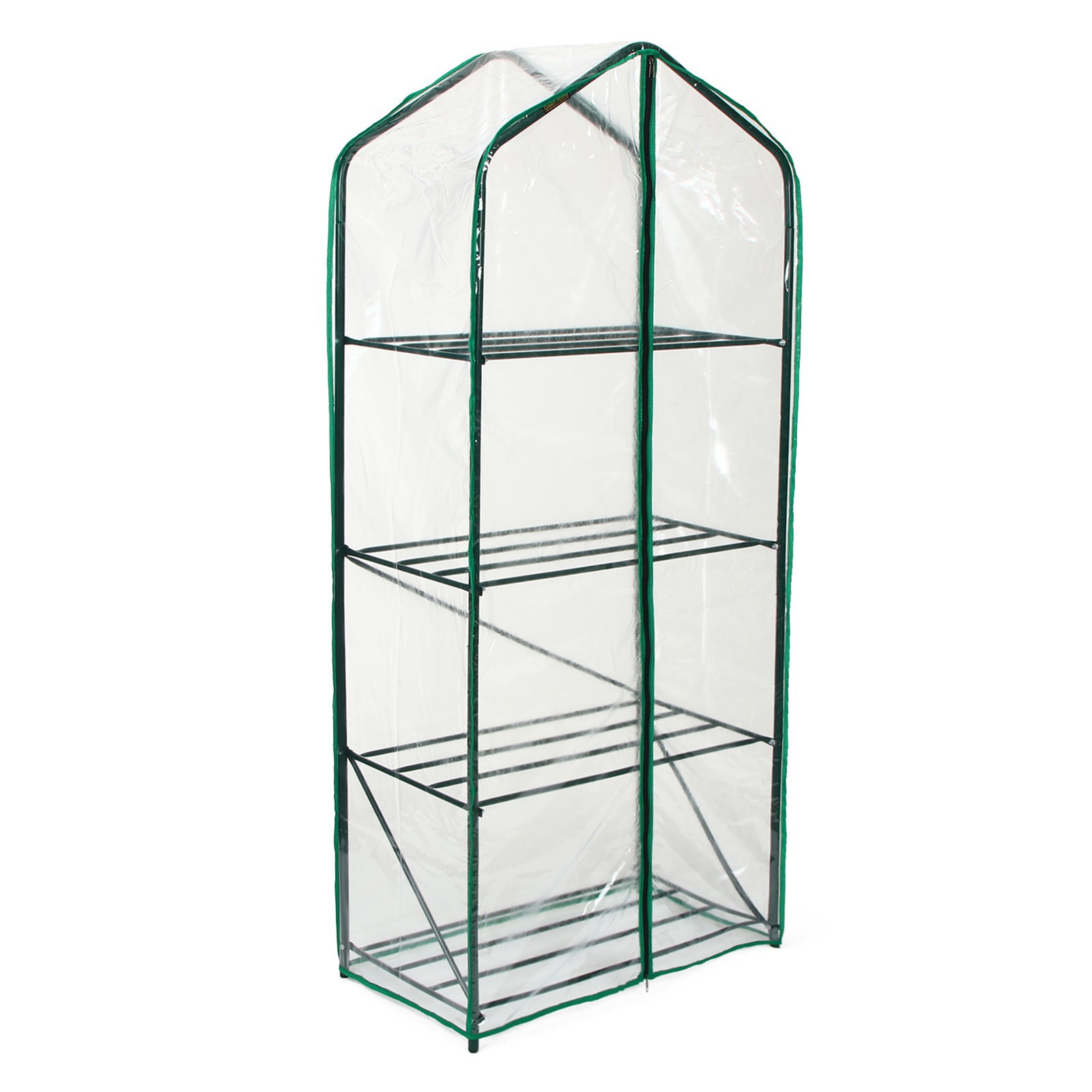 Изображение товара Парник-стеллаж 4 полки 160x65x40 см, металлокаркас, чехол ПВХ