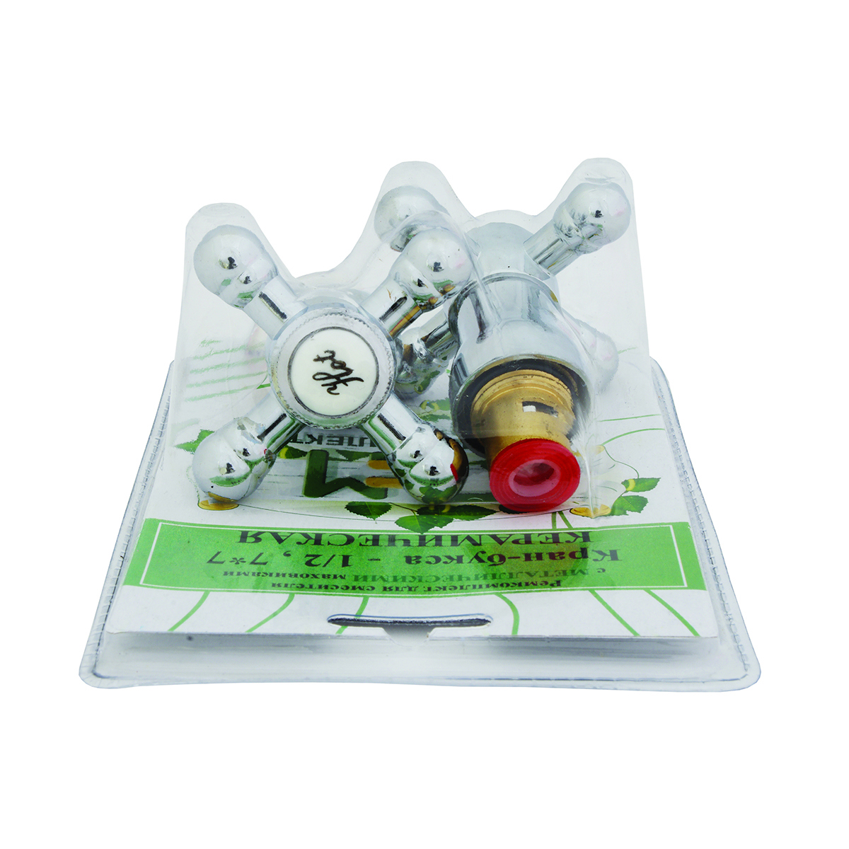 Изображение товара Ремкомплект для смесителя Профсан 1/2 дюйма с керамическими кран-буксами