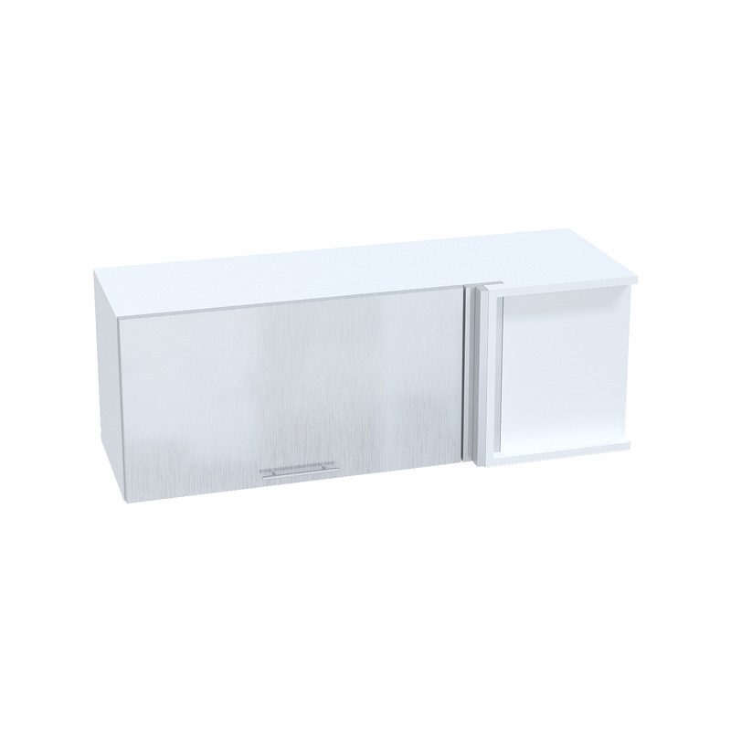 Изображение товара Навесной шкаф угловой Сурская мебель 99x35.8x34.5 см ЛДСП цвет светло-серый