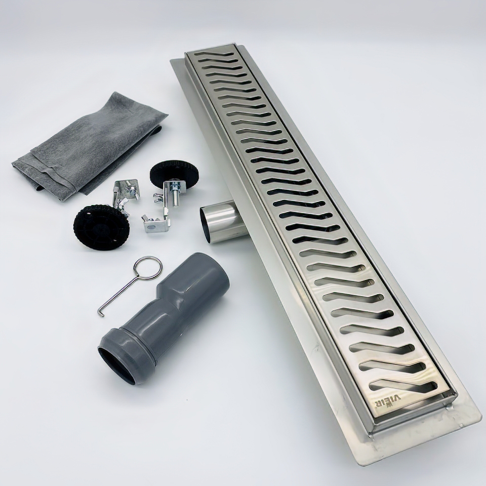 Изображение товара Душевой трап VIEIR DL90V из нержавеющей стали 70x900 мм с сухим гидрозатвором