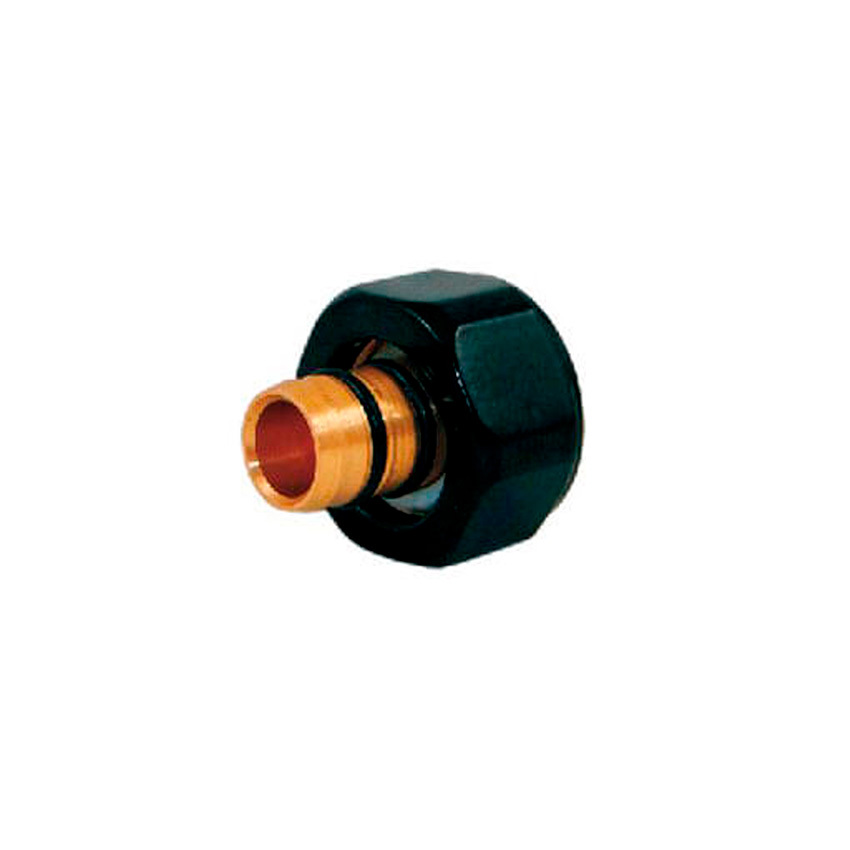 Изображение товара Резьбовое соединение Schlosser для стальных труб GW M22x1,5 x GW 1/2 черное