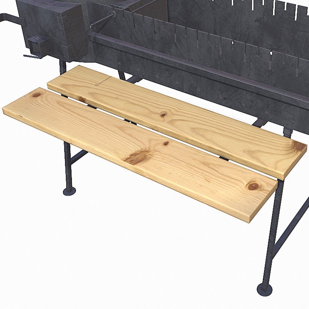 Изображение товара Полка для мангалов Свид дерево 30x4x35 см - практичный аксессуар для барбекю