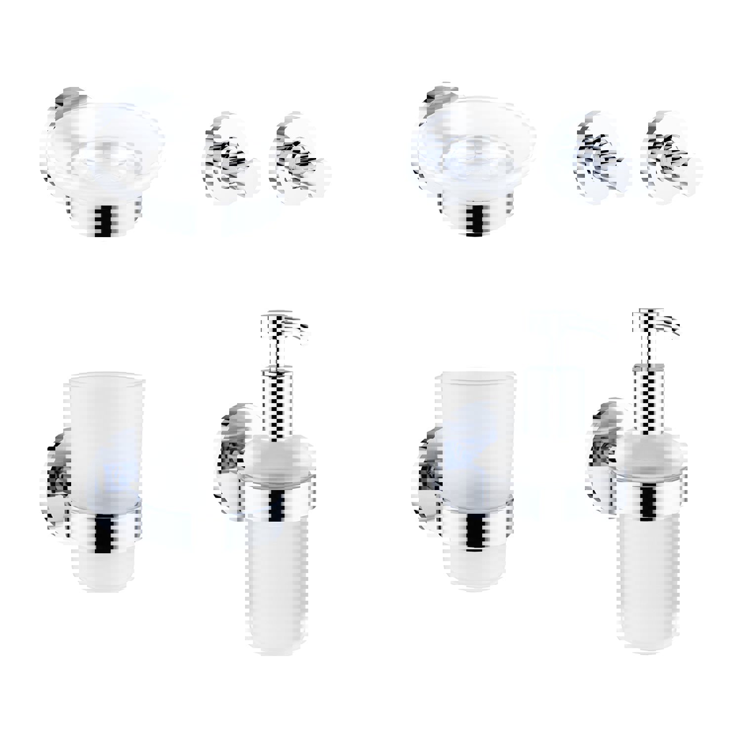 Изображение товара Набор аксессуаров Wellsee Finishing Touch 5 предметов для ванной