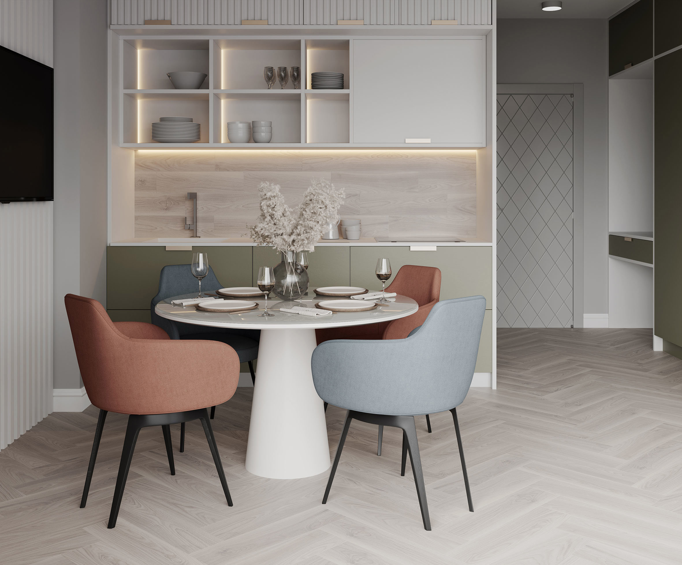 Изображение товара Керамогранит Laparet Magnolia 15x60 см капучино матовый для пола и стен