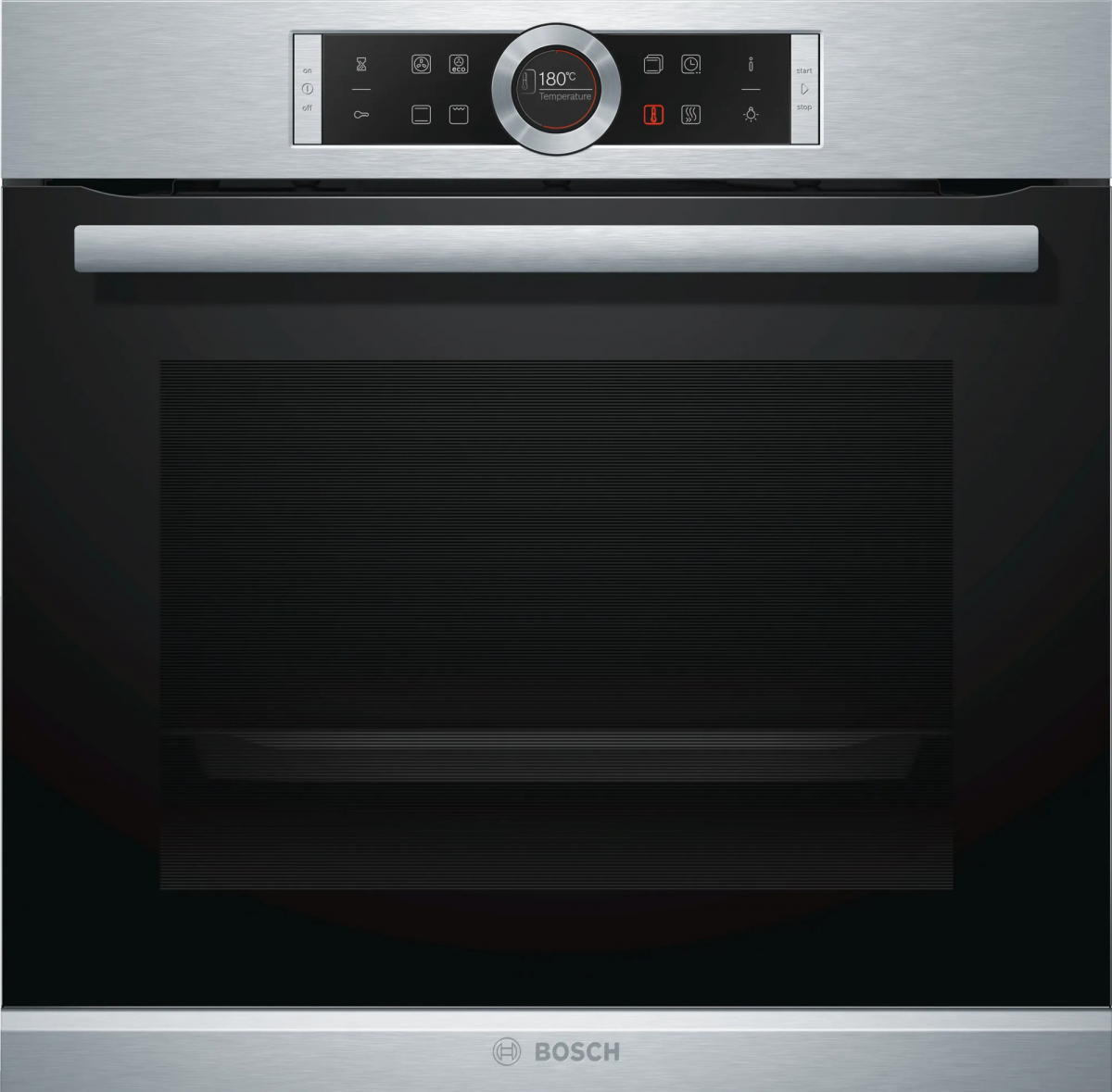 Изображение товара Электрический встраиваемый духовой шкаф Bosch Серия 8 Hbg 634bs1 59.4x59.5x54.8 см цвет нержавеющая сталь